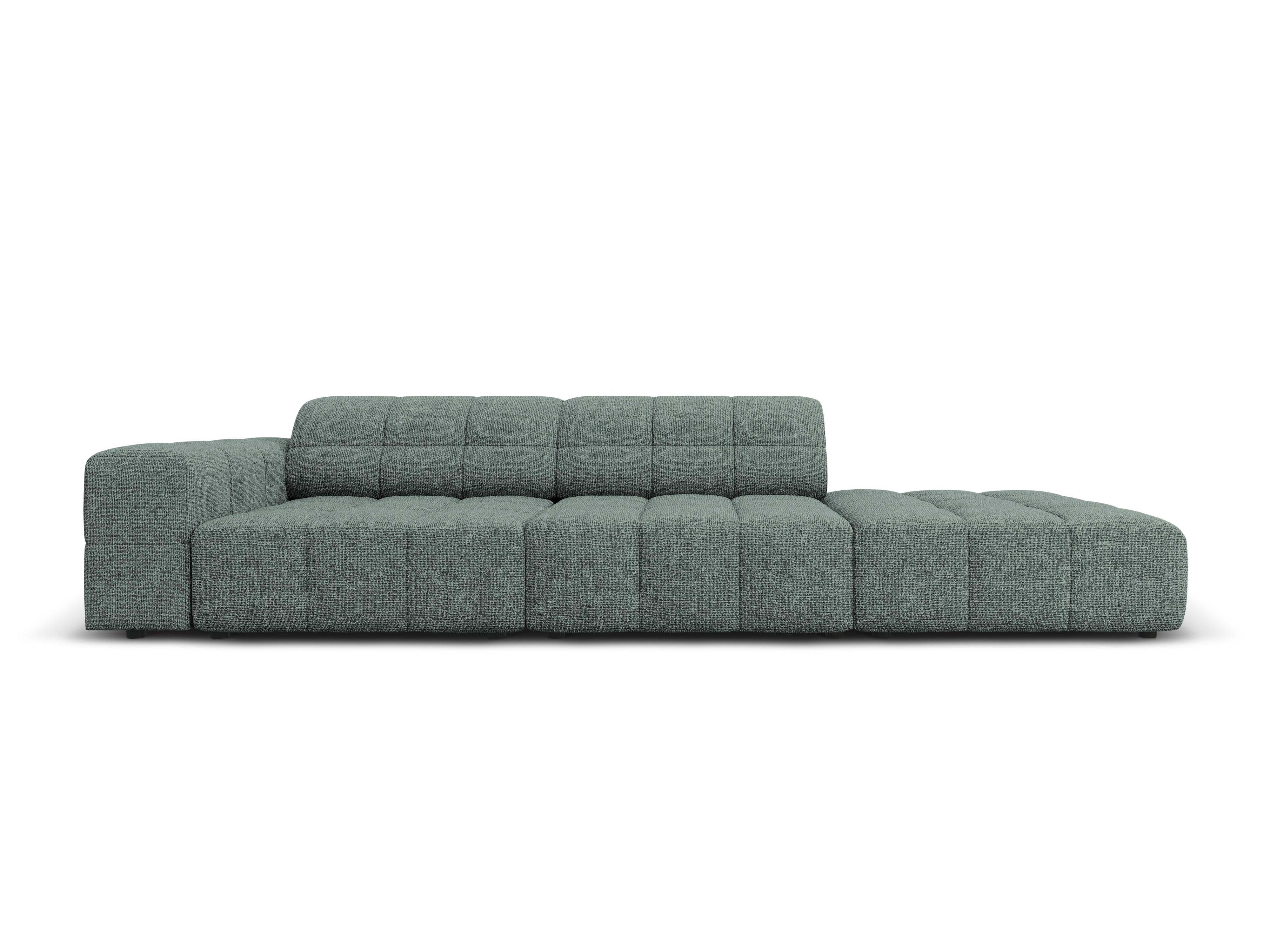 Sofa prawostronna 3-osobowa CHICAGO petrol szenil - Image 4