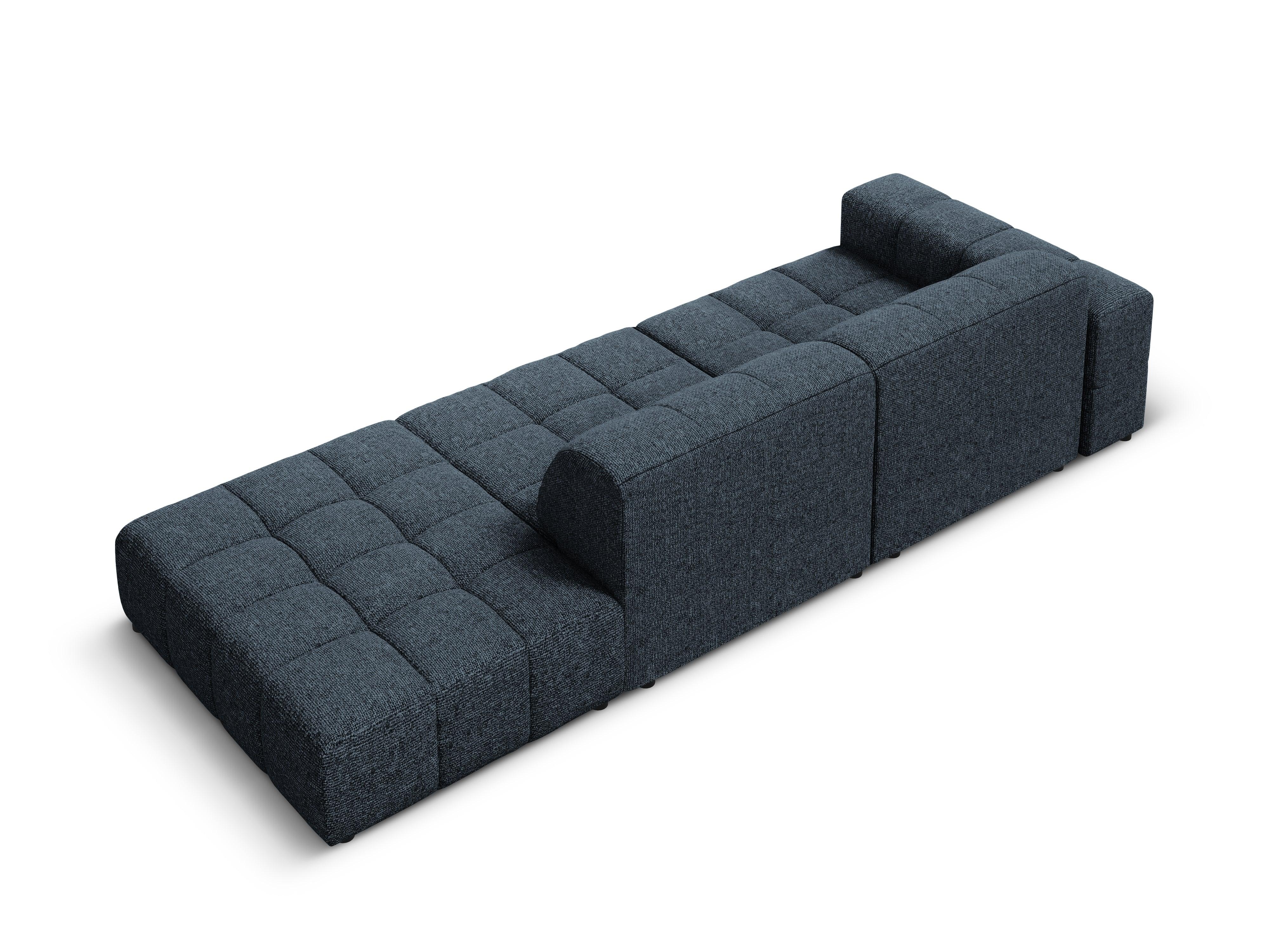 Sofa prawostronna 3-osobowa CHICAGO niebieski szenil - Image 5