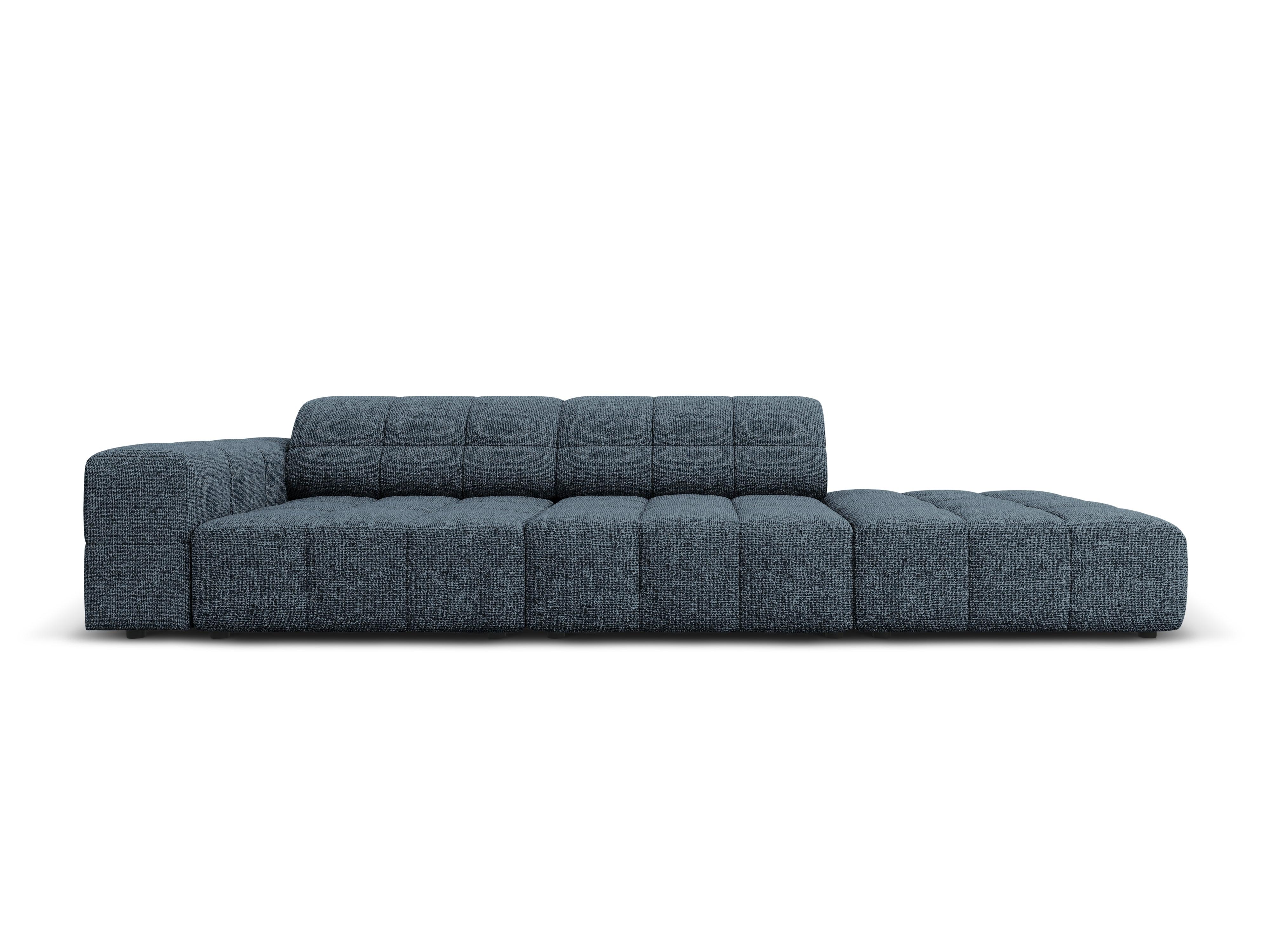 Sofa prawostronna 3-osobowa CHICAGO niebieski szenil - Image 9