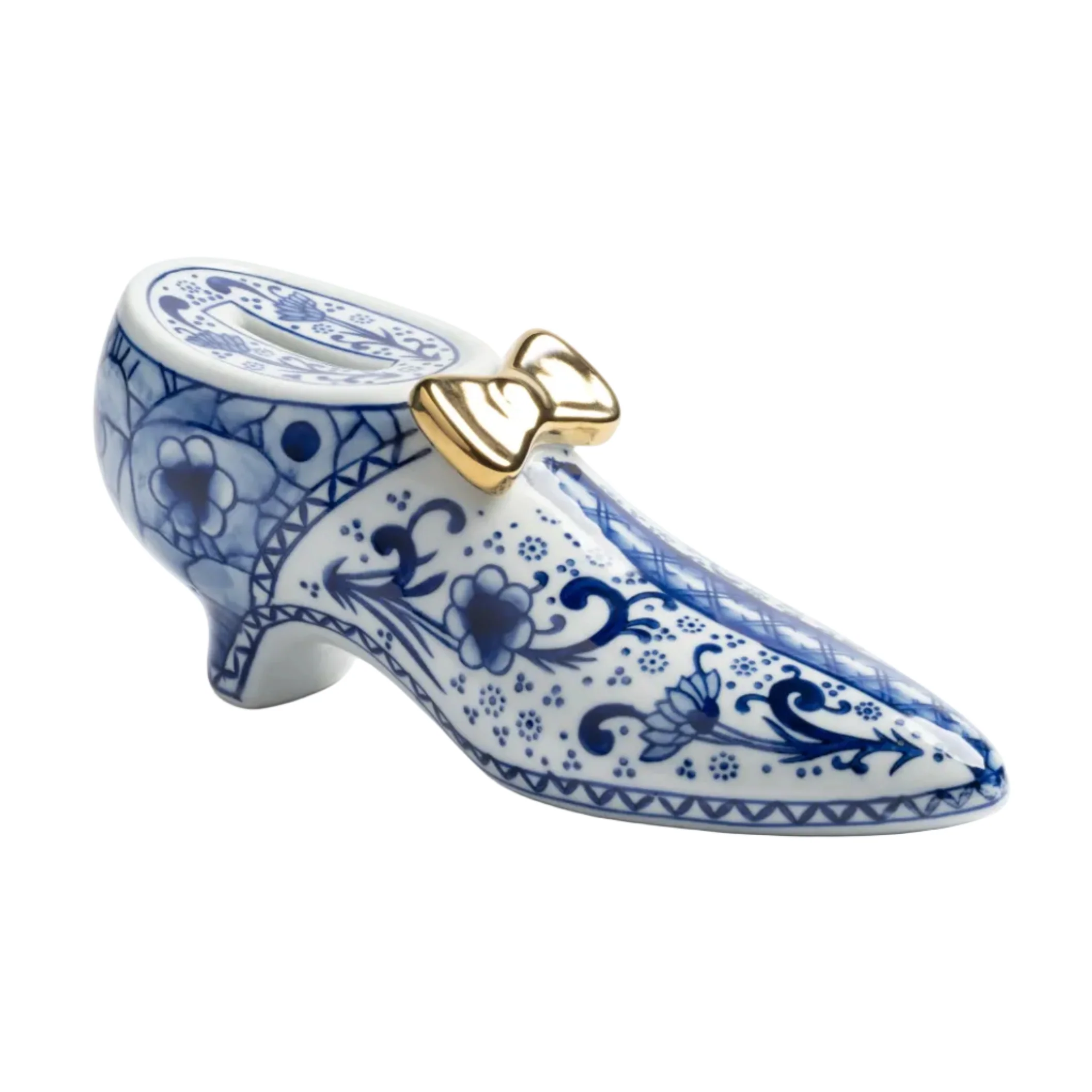 Skarbonka DELFTWARE SHOE biały z niebieskim