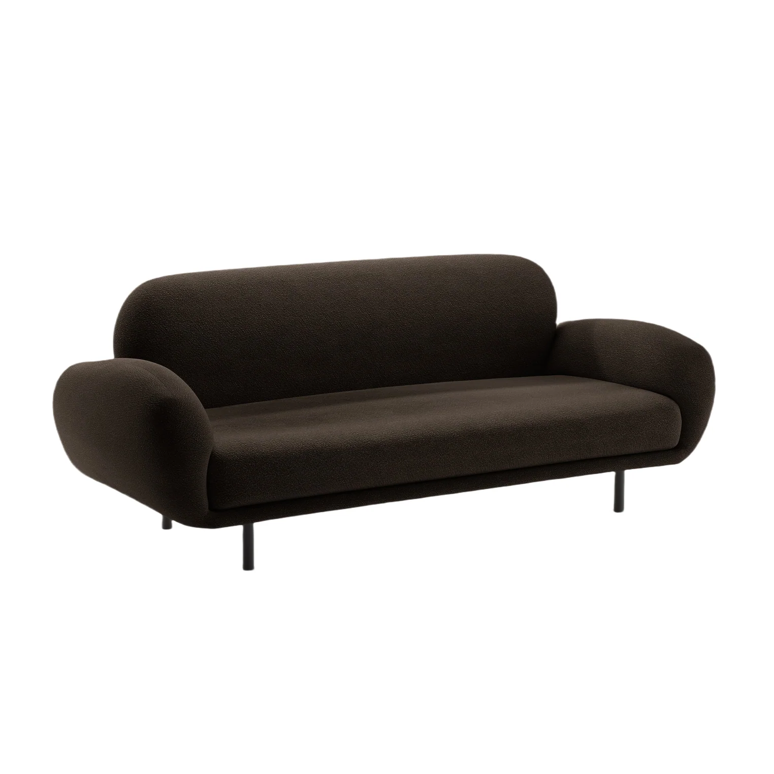Sofa 2,5-osobowa POPPY brązowy boucle