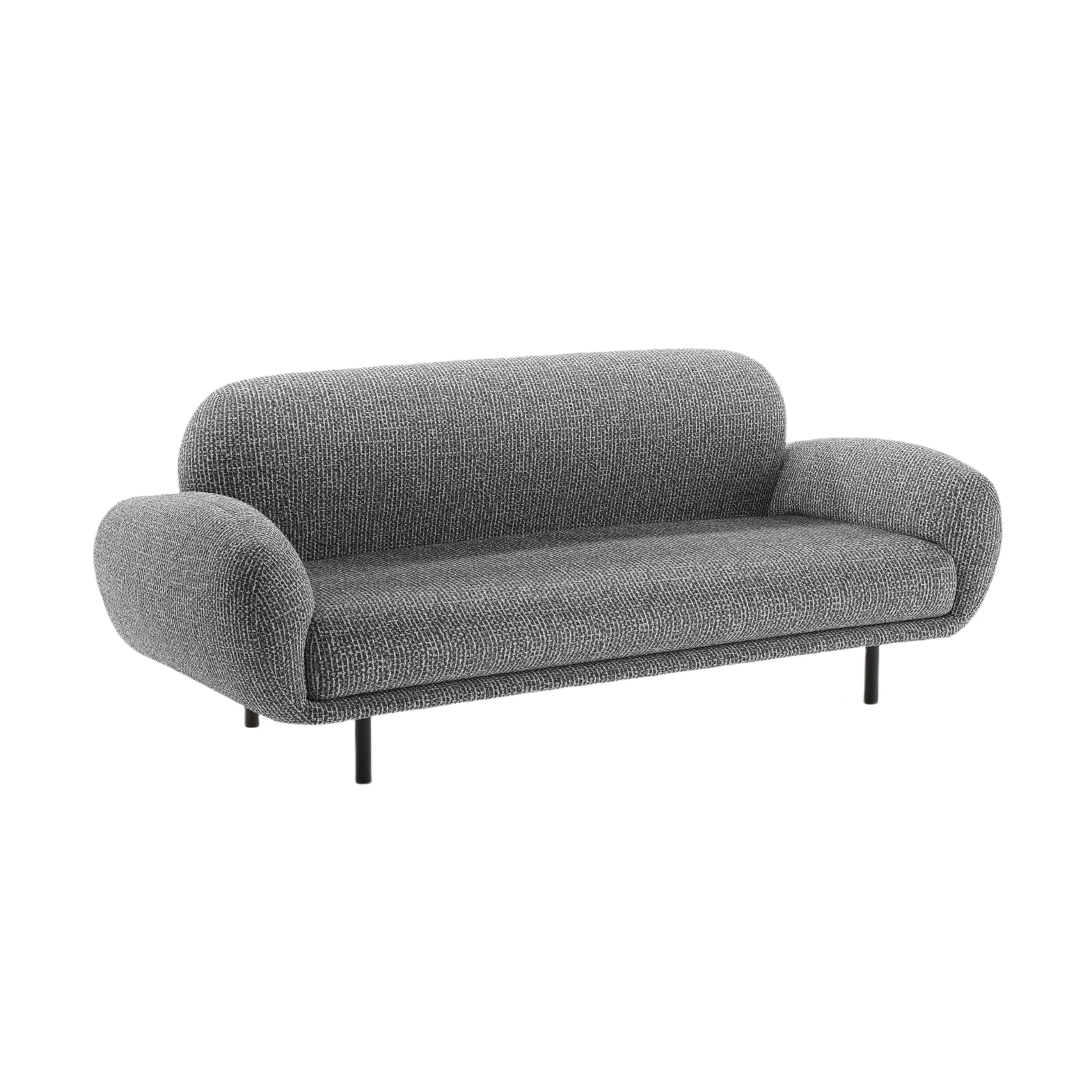 Sofa 2,5-osobowa POPPY ciemnoszary szenil