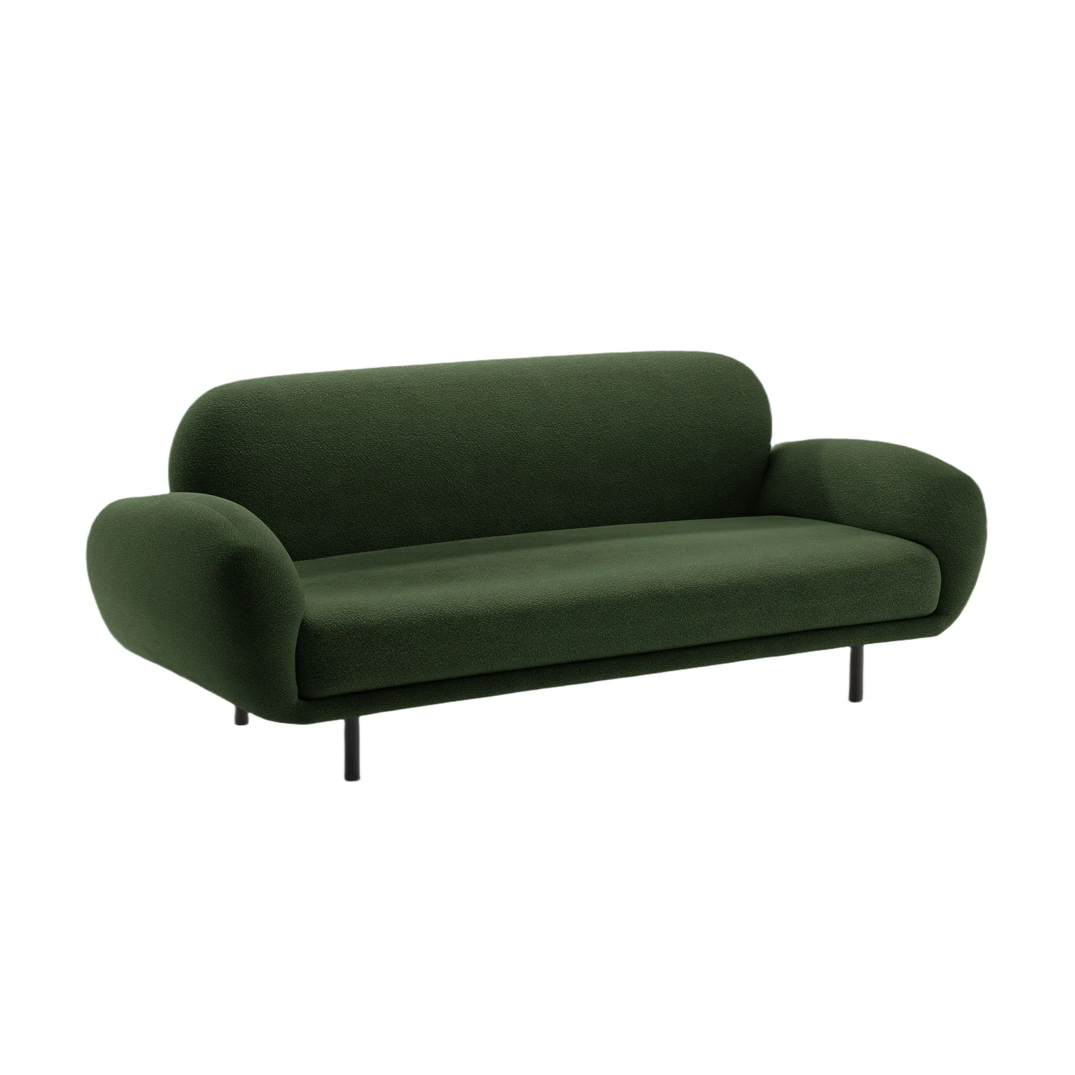 Sofa 2,5-osobowa POPPY zielony boucle