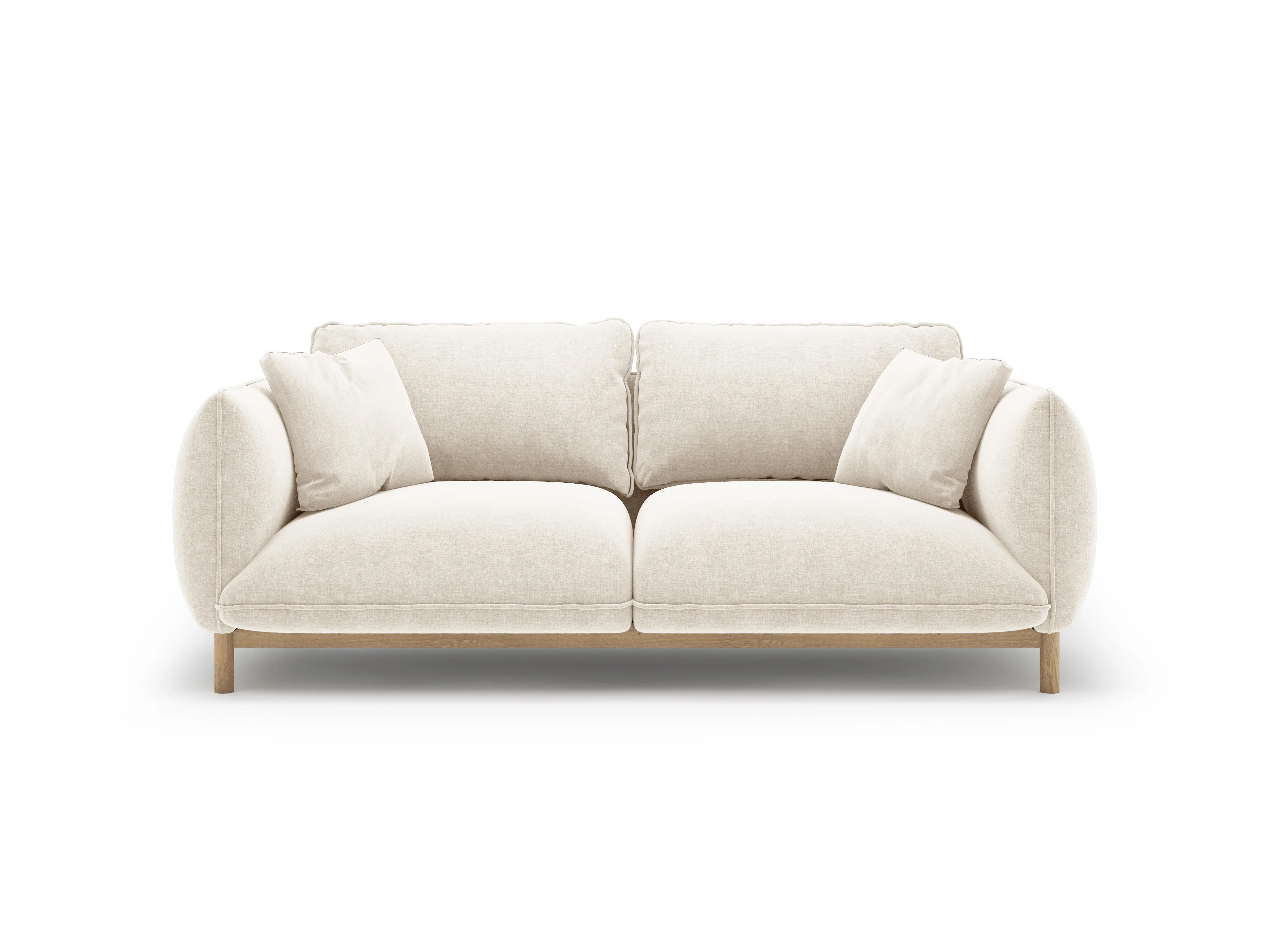 Sofa 2-osobowa ADA kość słoniowa szenil - Image 3