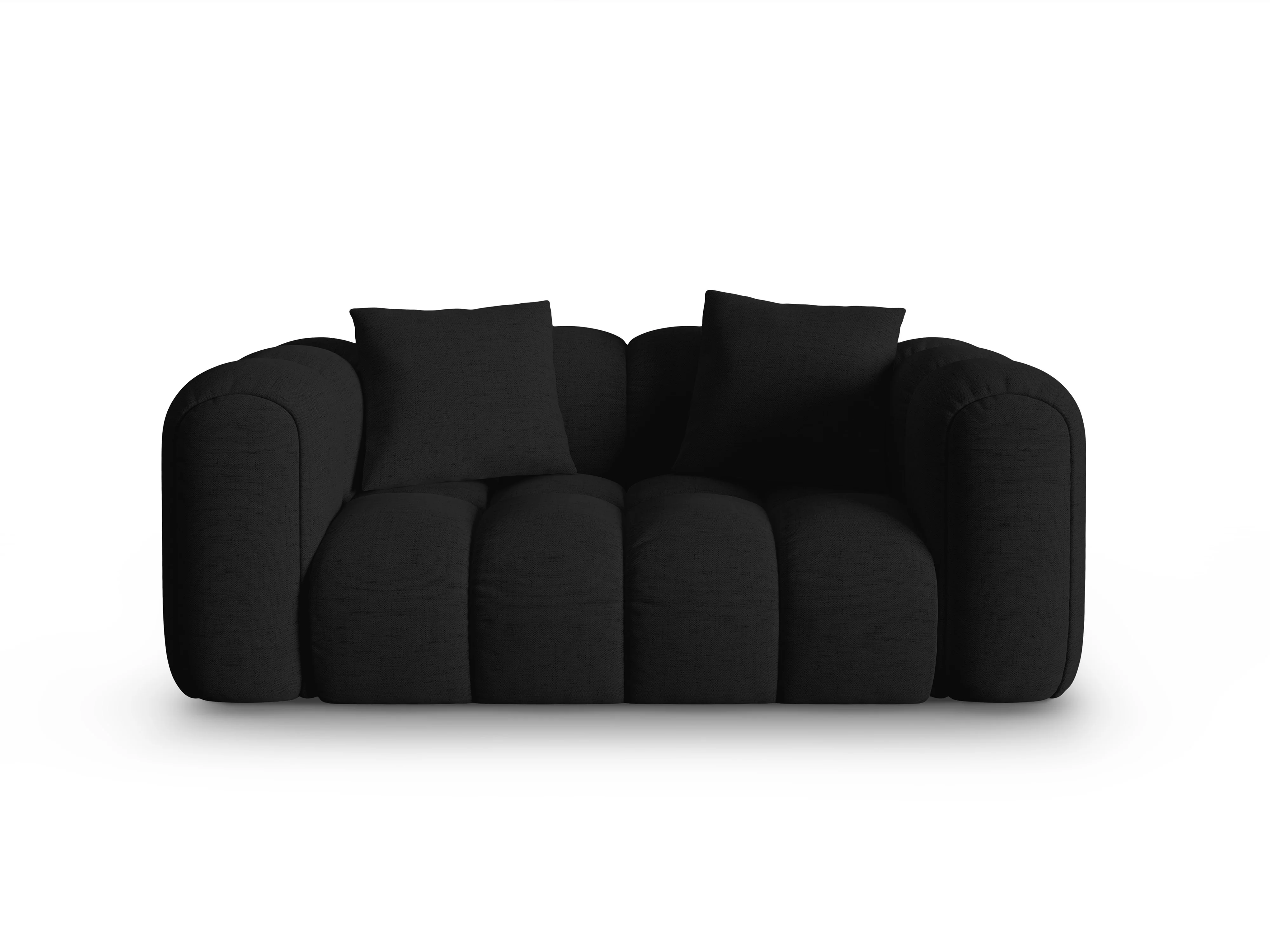 Sofa 2-osobowa ASTRO czarny szenil - Image 2
