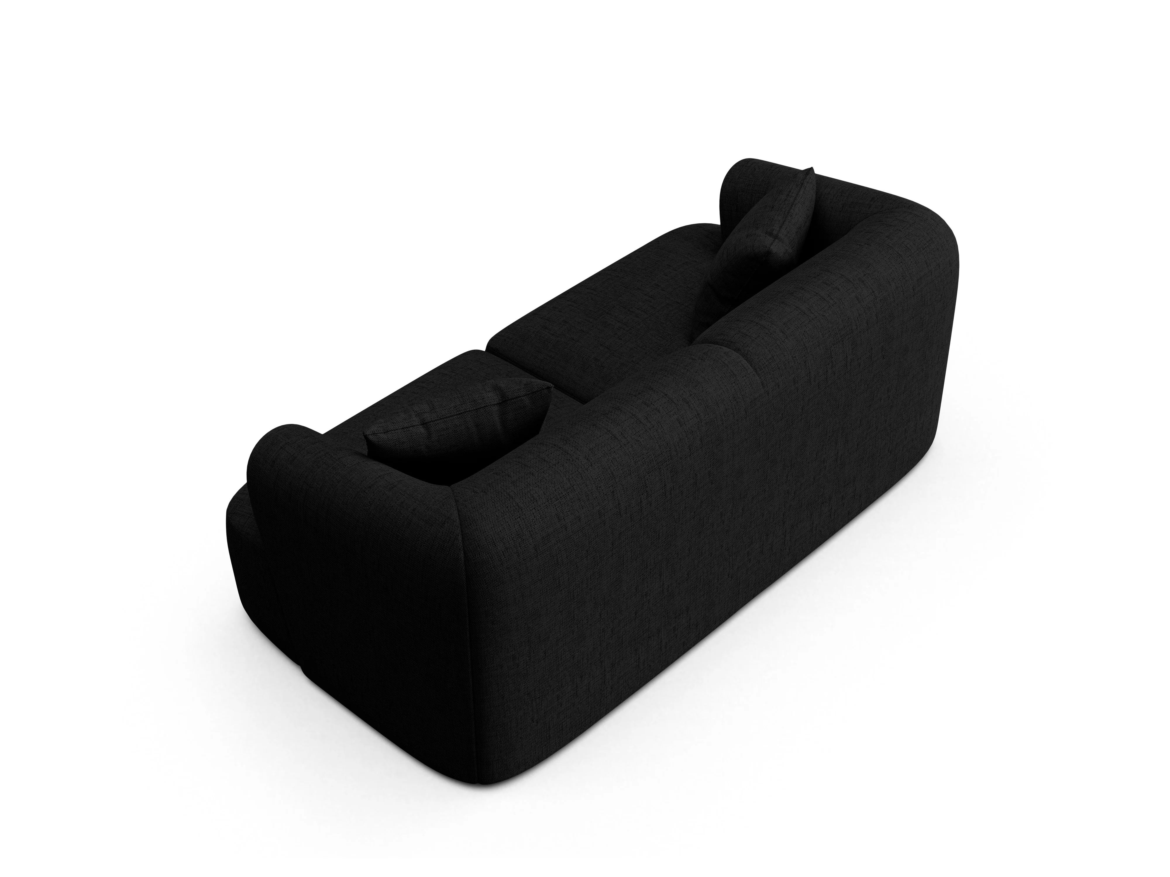 Sofa 2-osobowa CAMPI czarny szenil - Image 2