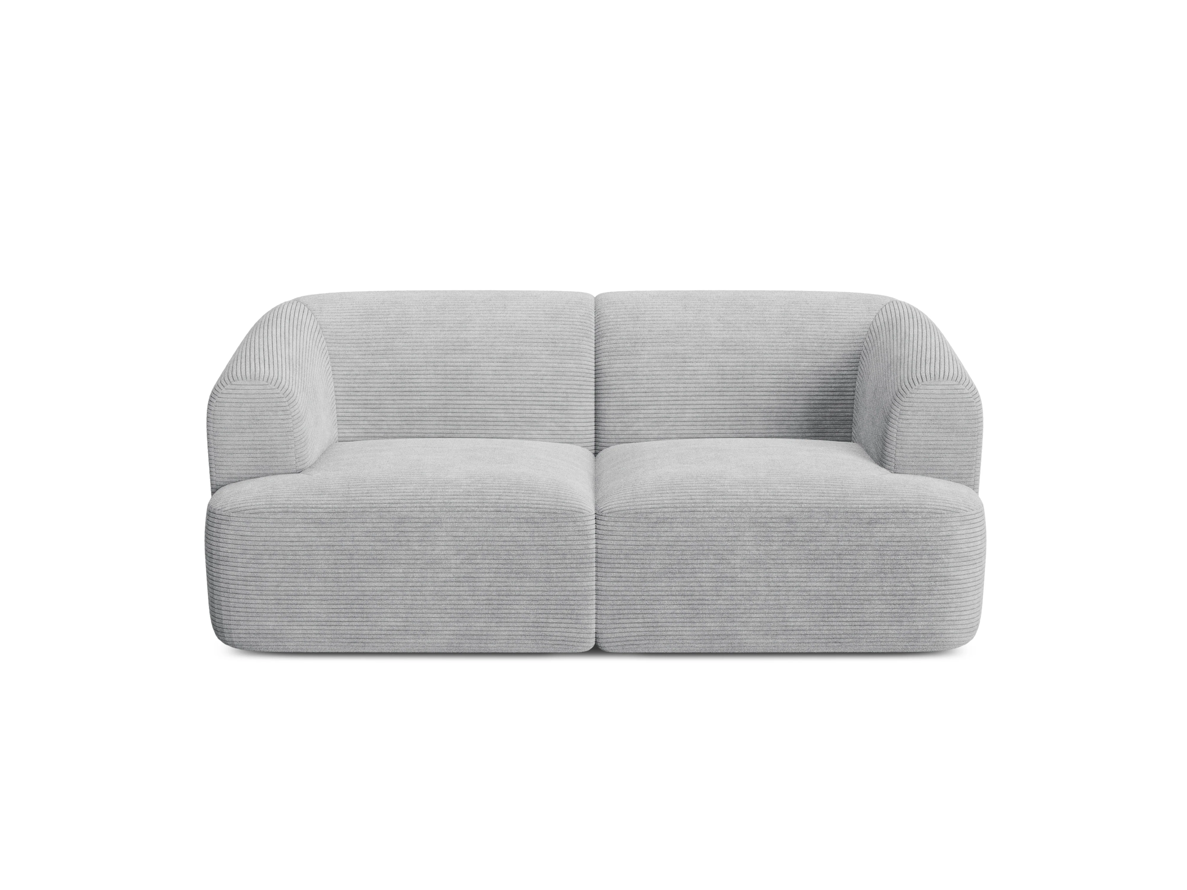 Sofa 2-osobowa CAMPI jasnoszary sztruks - Image 5