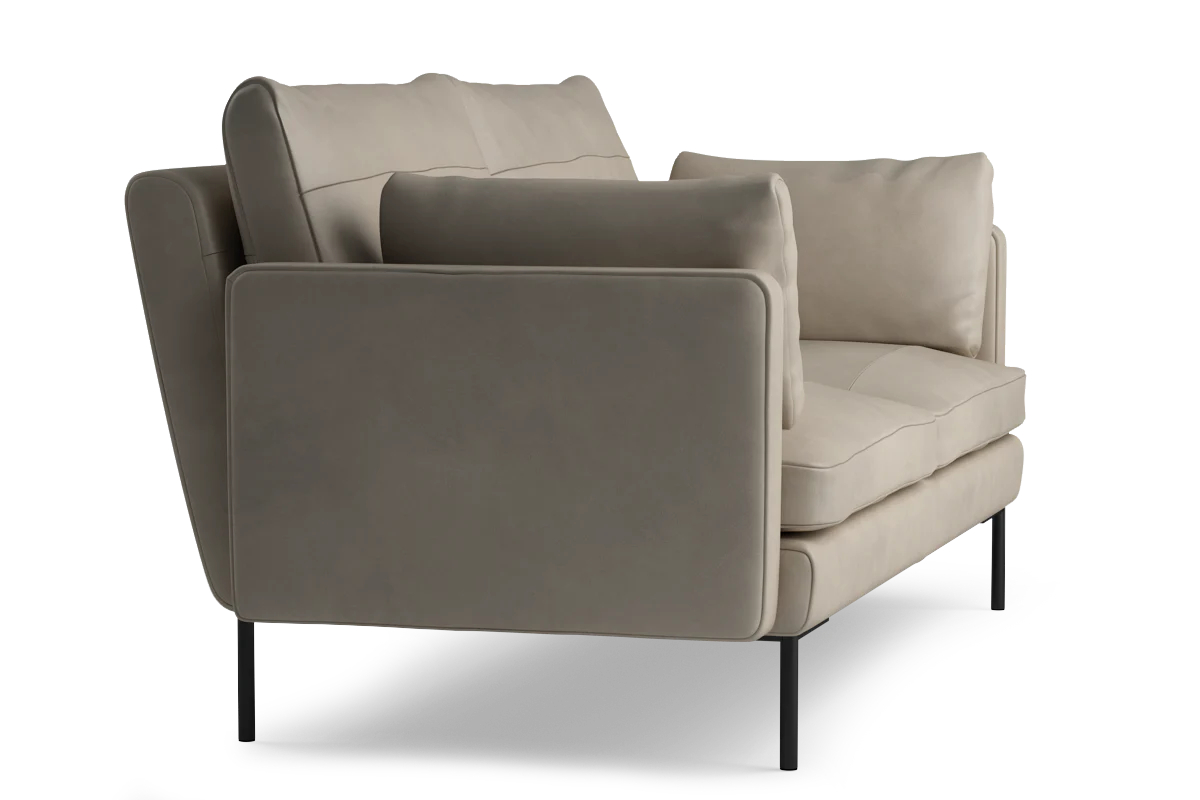 Sofa 2-osobowa DUNE tapicerowany z czarną podstawą - Image 11