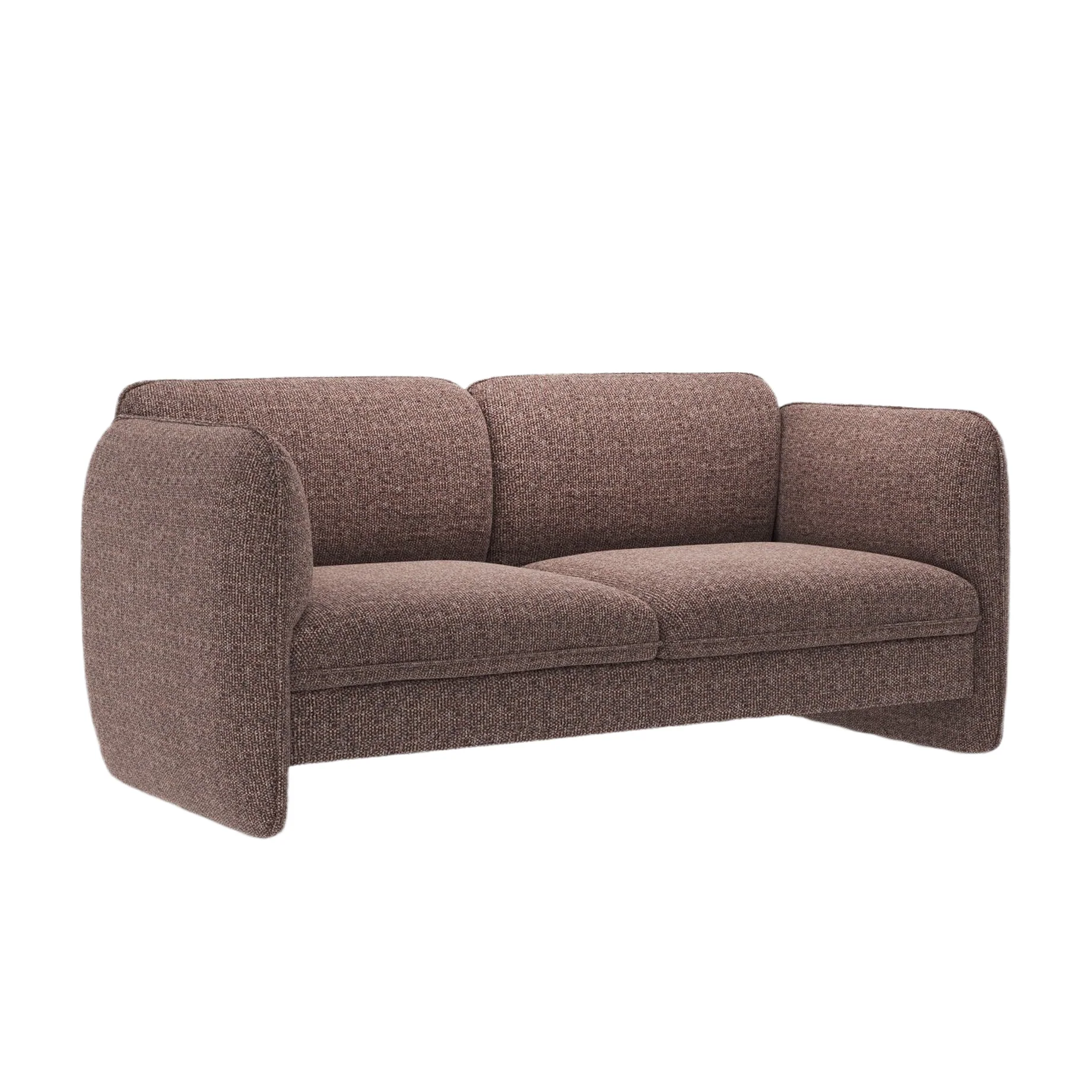 Sofa 2-osobowa GEORGIA brązowy szenil