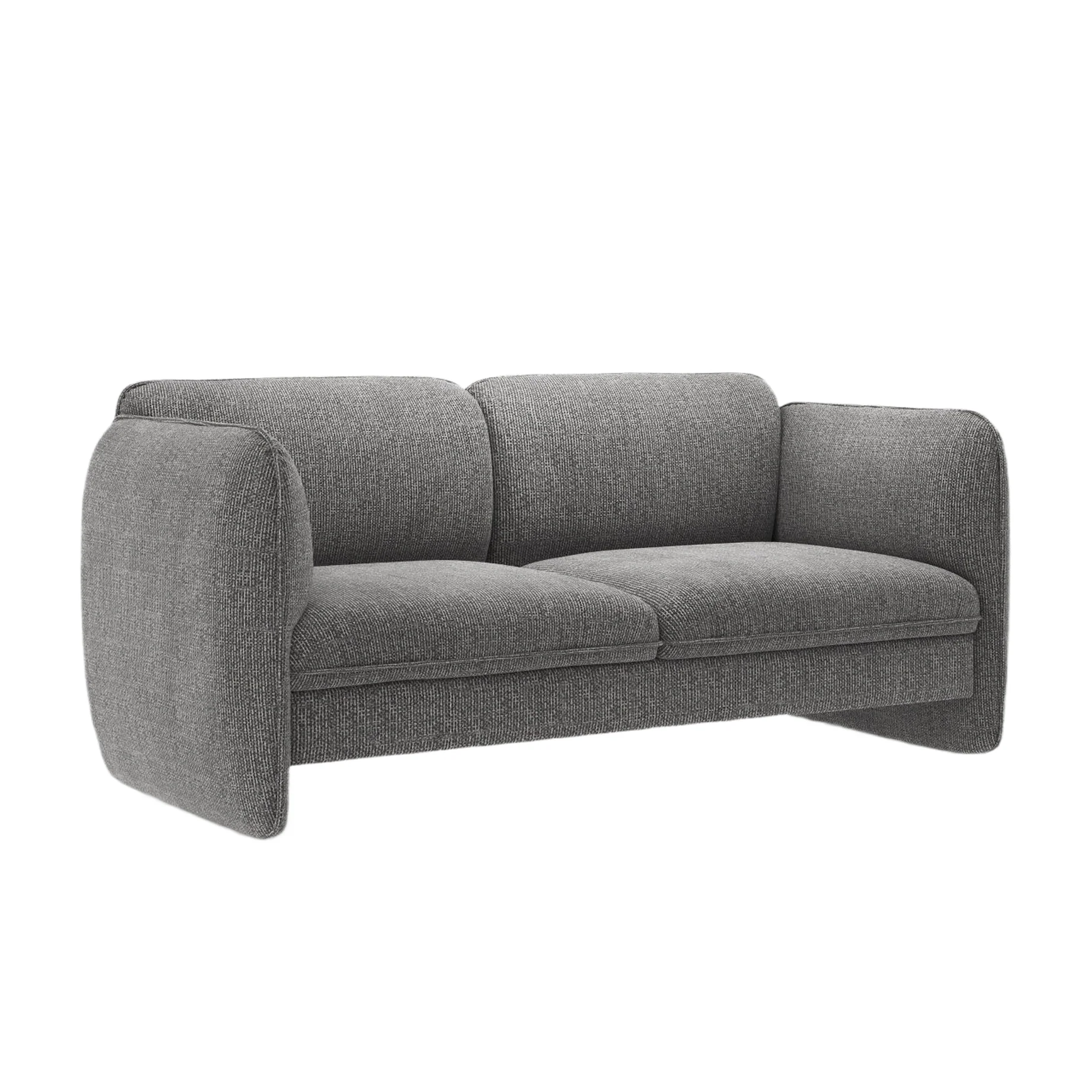 Sofa 2-osobowa GEORGIA ciemnoszary szenil