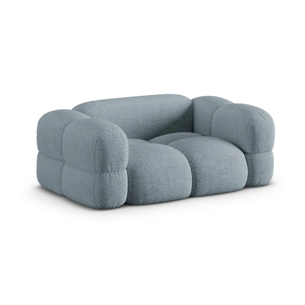 Sofa 2-osobowa LORETTO pastelowy niebieski