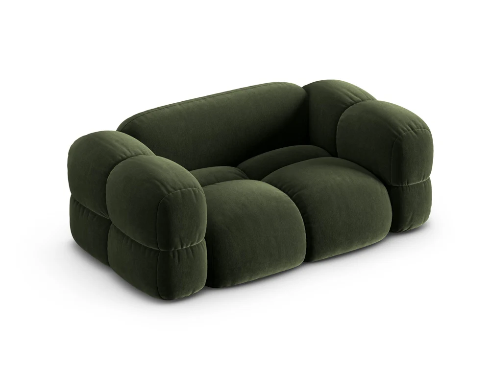 Sofa 2-osobowa aksamitna LORETTO zielony - Image 4