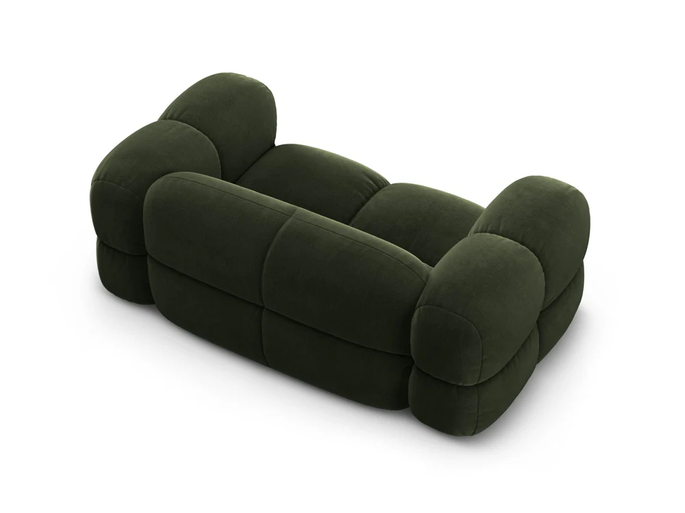 Sofa 2-osobowa aksamitna LORETTO zielony - Image 5