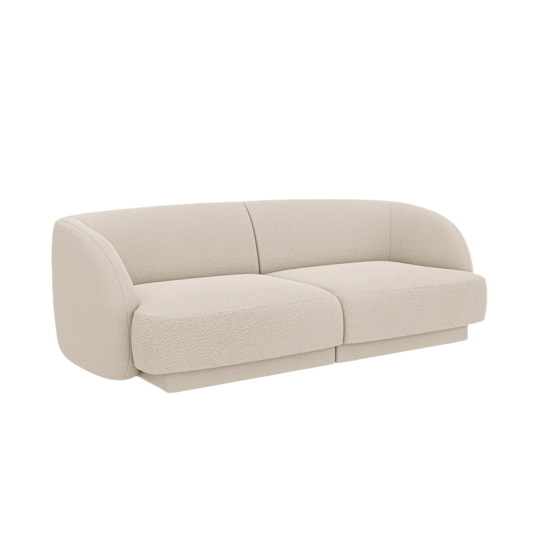 Sofa 2-osobowa MILEY beżowy boucle