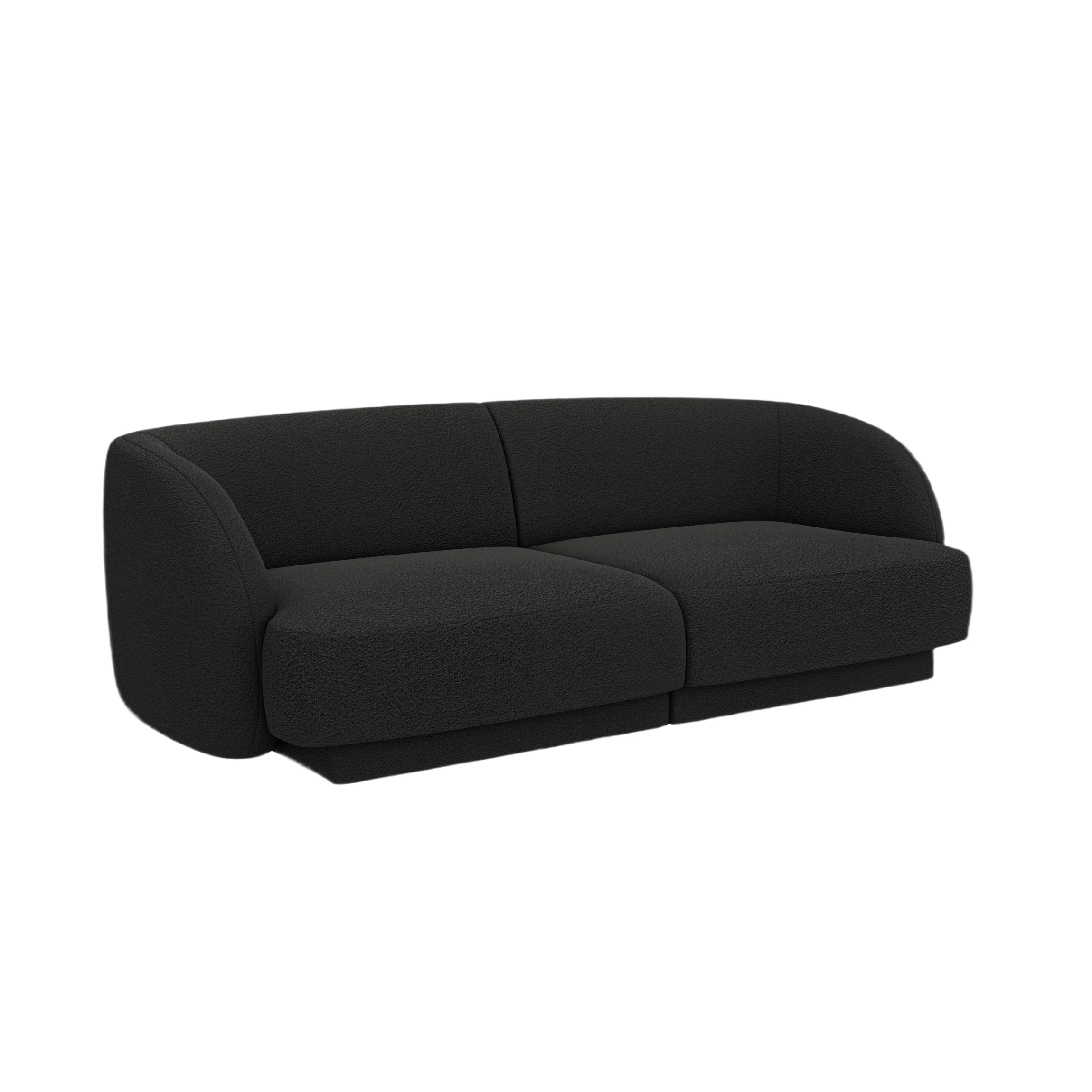 Sofa 2-osobowa MILEY czarny boucle