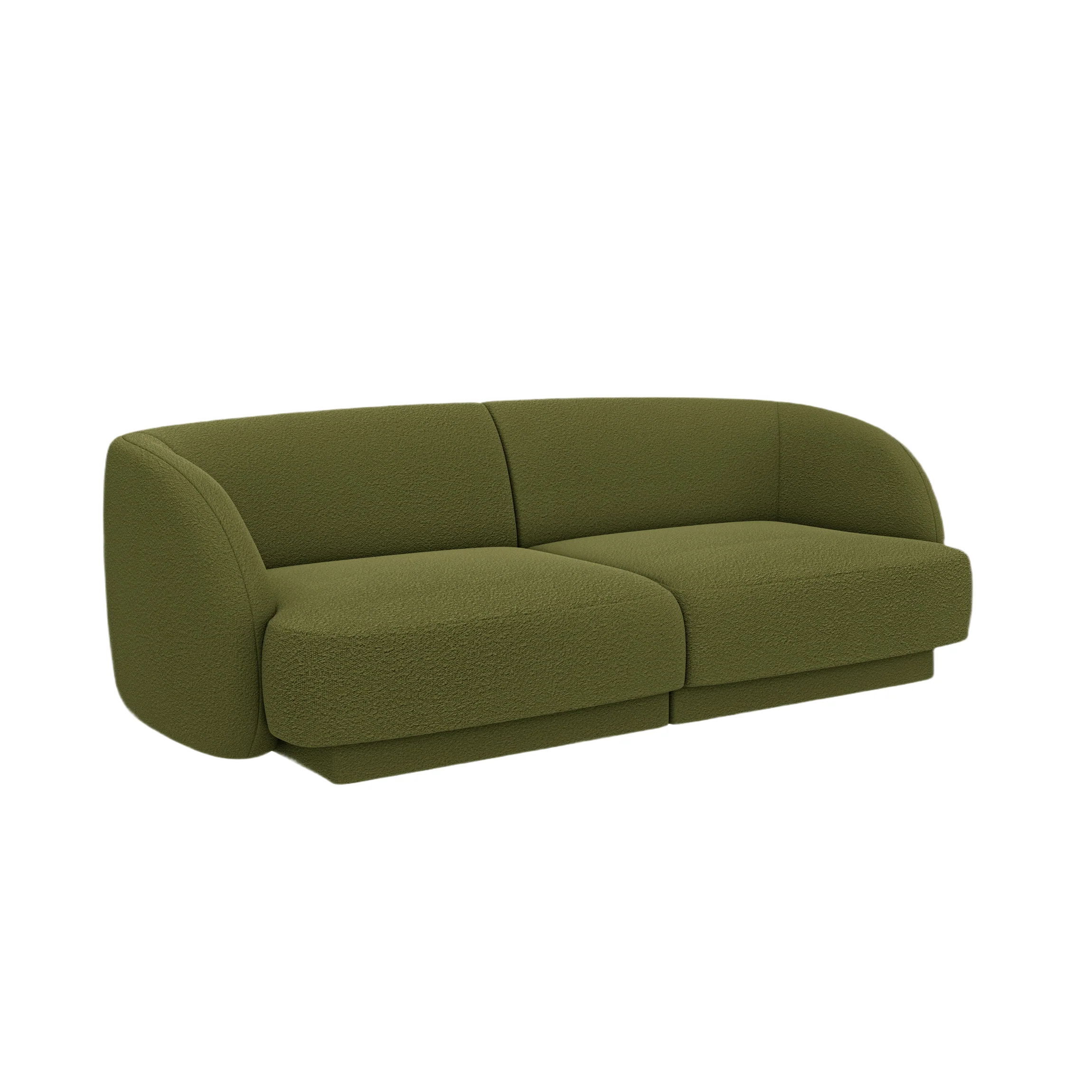 Sofa 2-osobowa MILEY zielony boucle