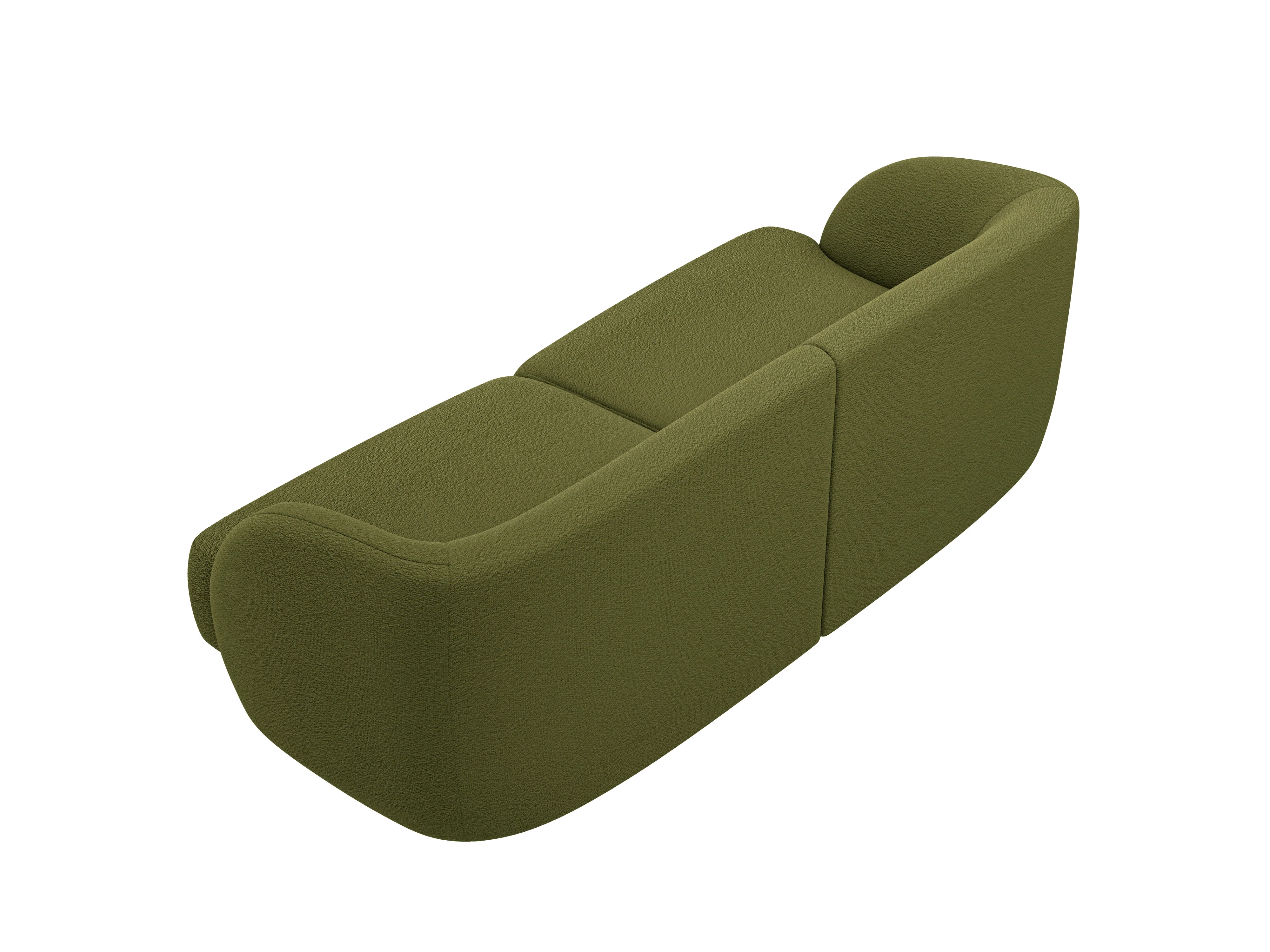 Sofa 2-osobowa MILEY zielony boucle - Image 3