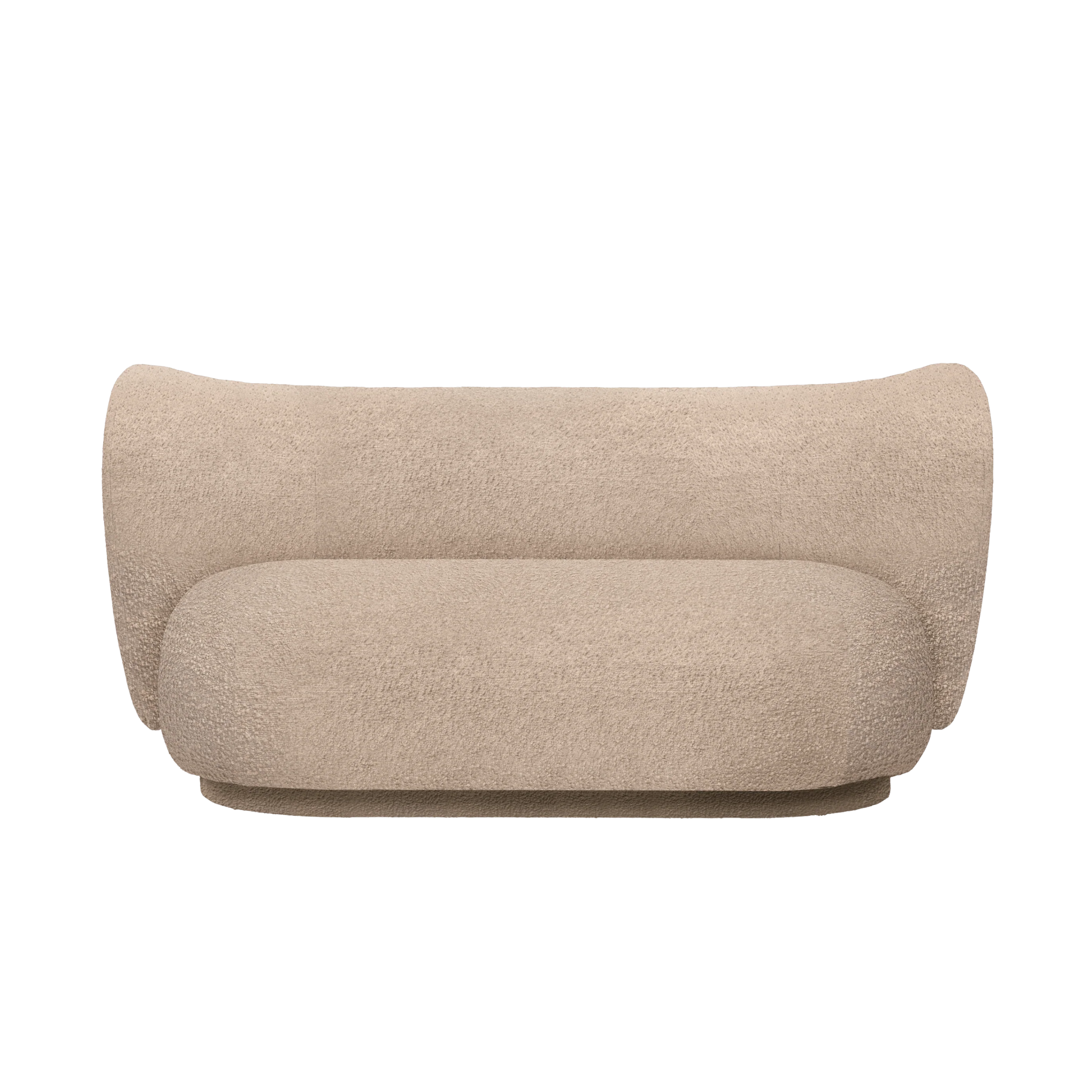 Sofa 2-osobowa RICO beżowy bouclé