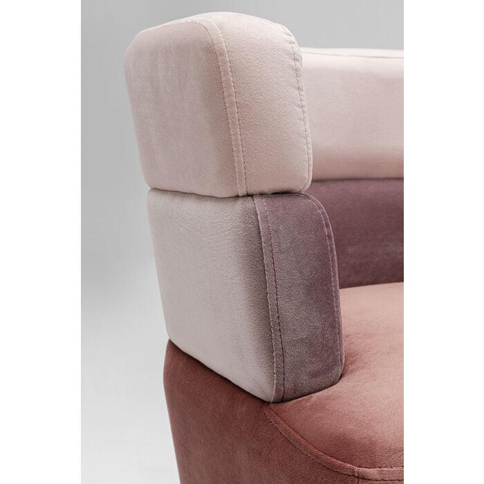Sofa 2-osobowa SANDWICH różowy ze złotą podstawą - Image 10