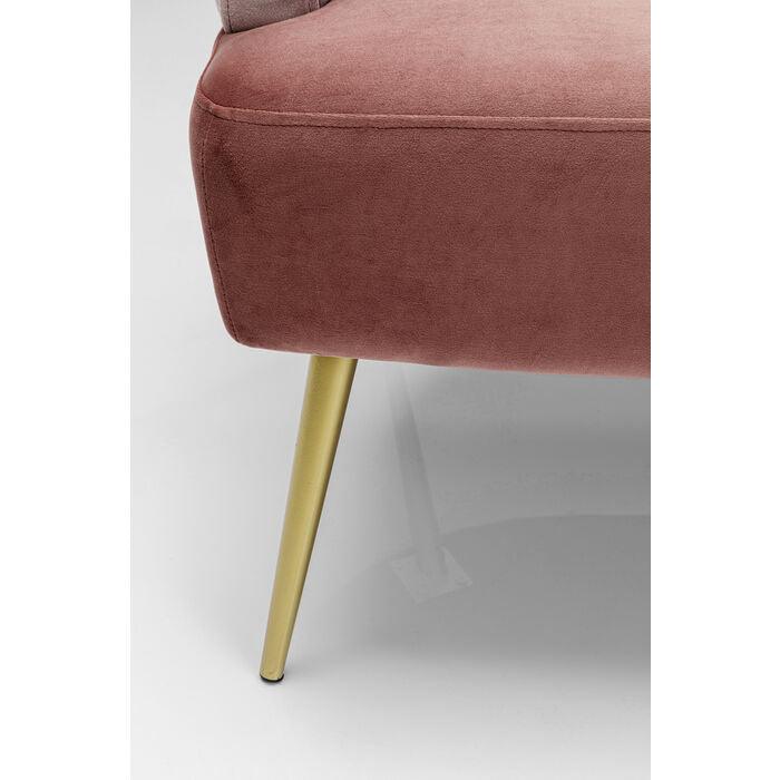 Sofa 2-osobowa SANDWICH różowy ze złotą podstawą - Image 9