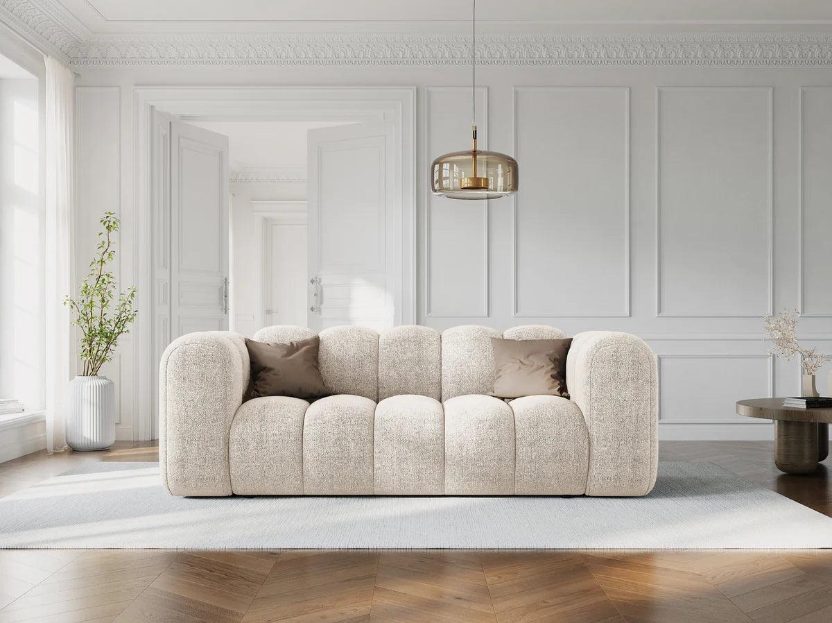 Sofa aksamitna 2-osobowa LUPINE granatowy - Image 2