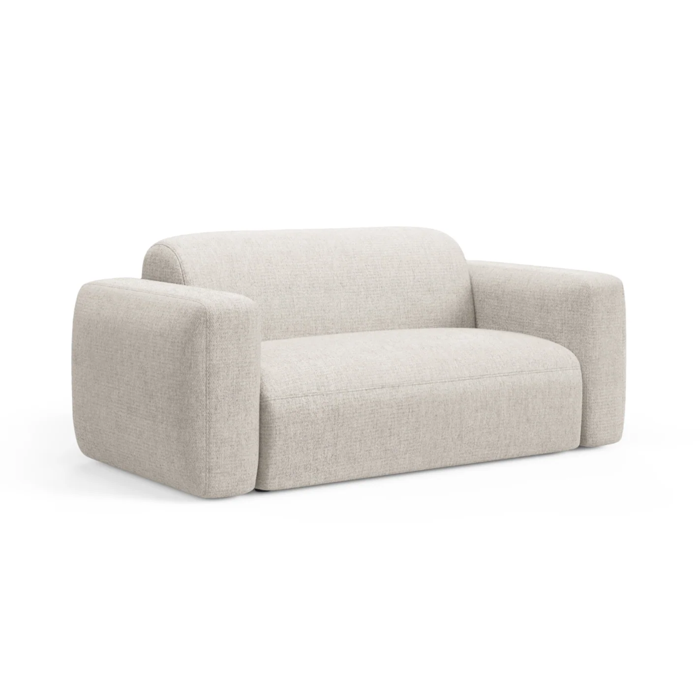 Sofa 2-osobowa STRINO kremowy szenil