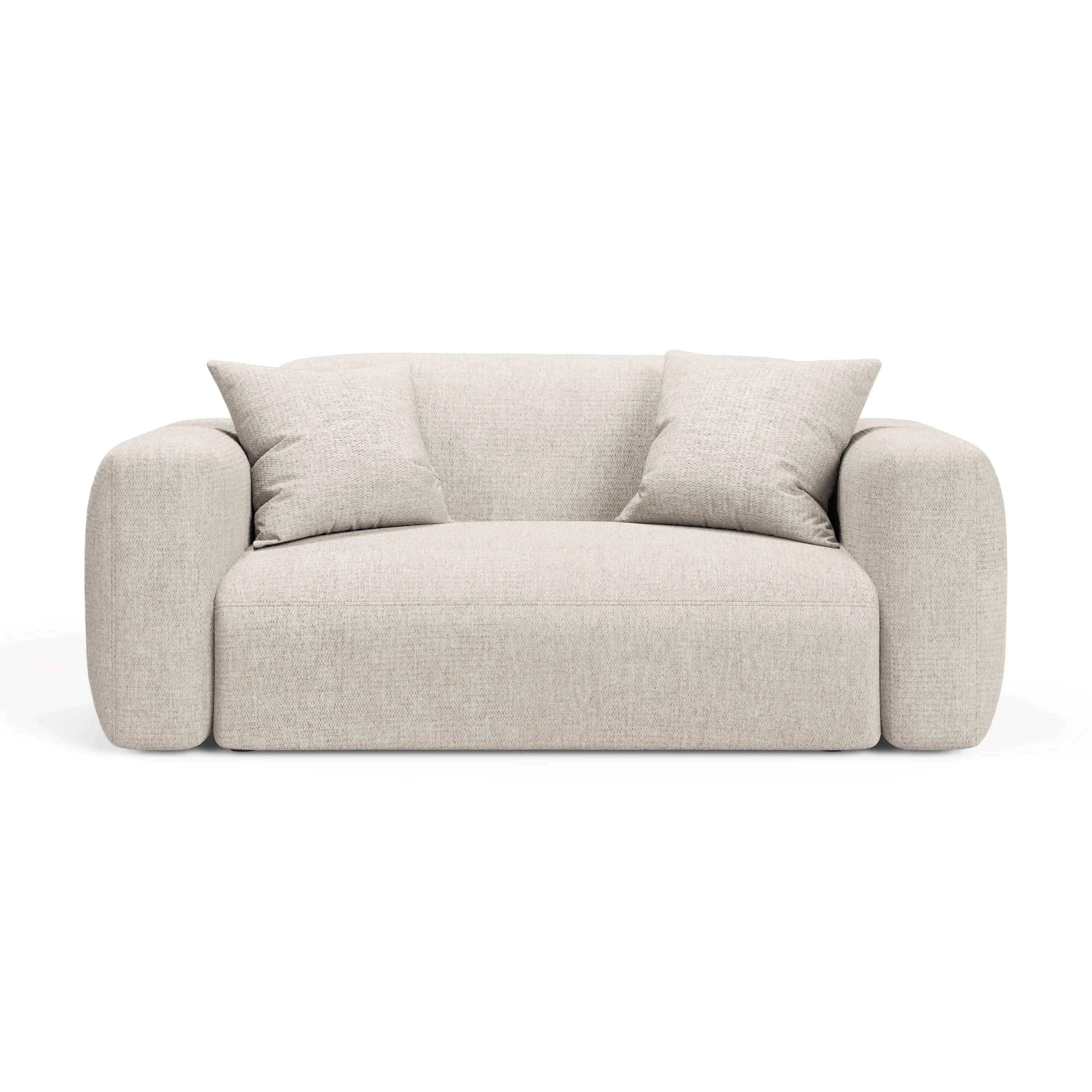 Sofa 2-osobowa STRINO kremowy szenil - Image 2