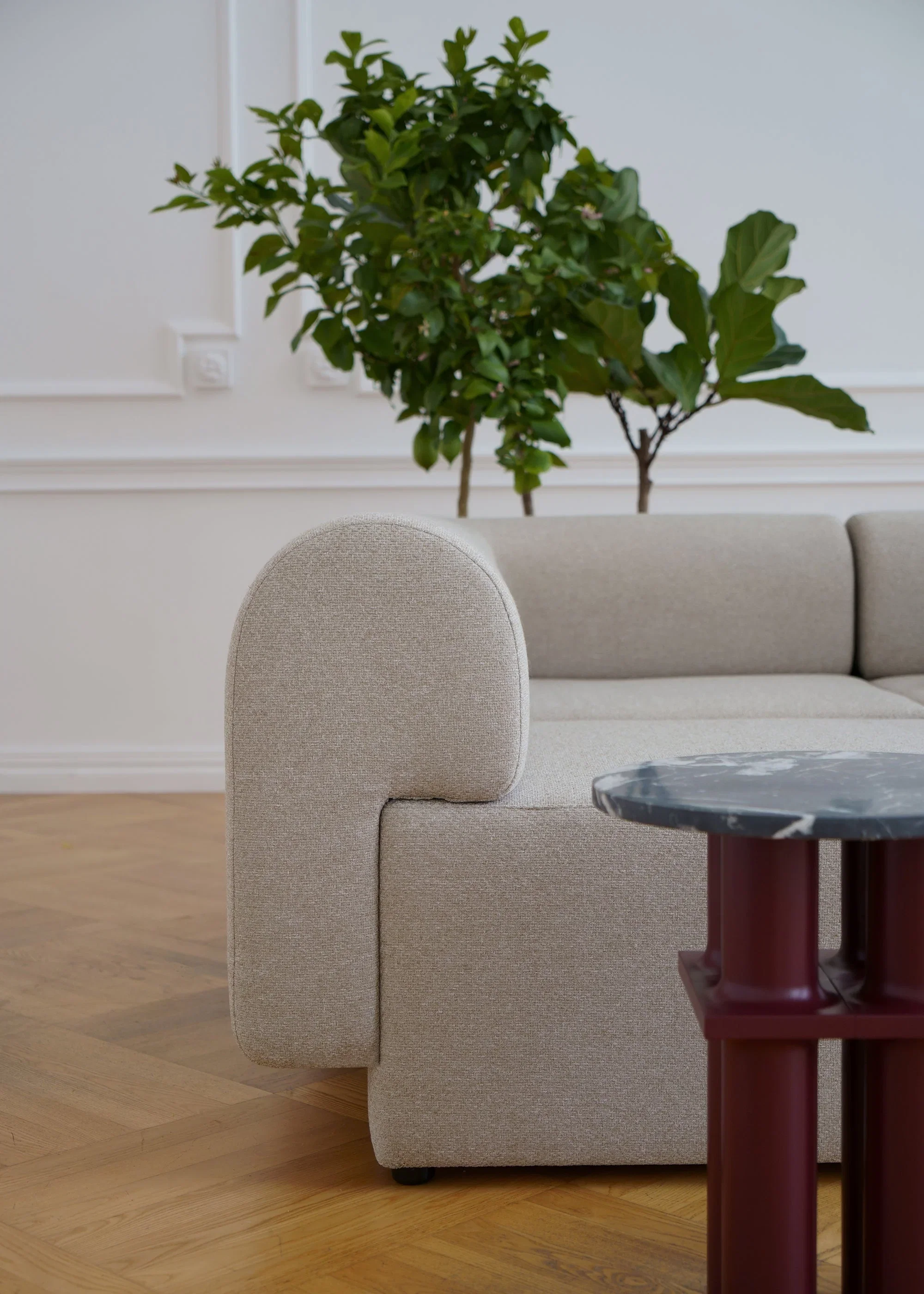 Sofa 2-osobowa TORI biały bouclé - Image 4