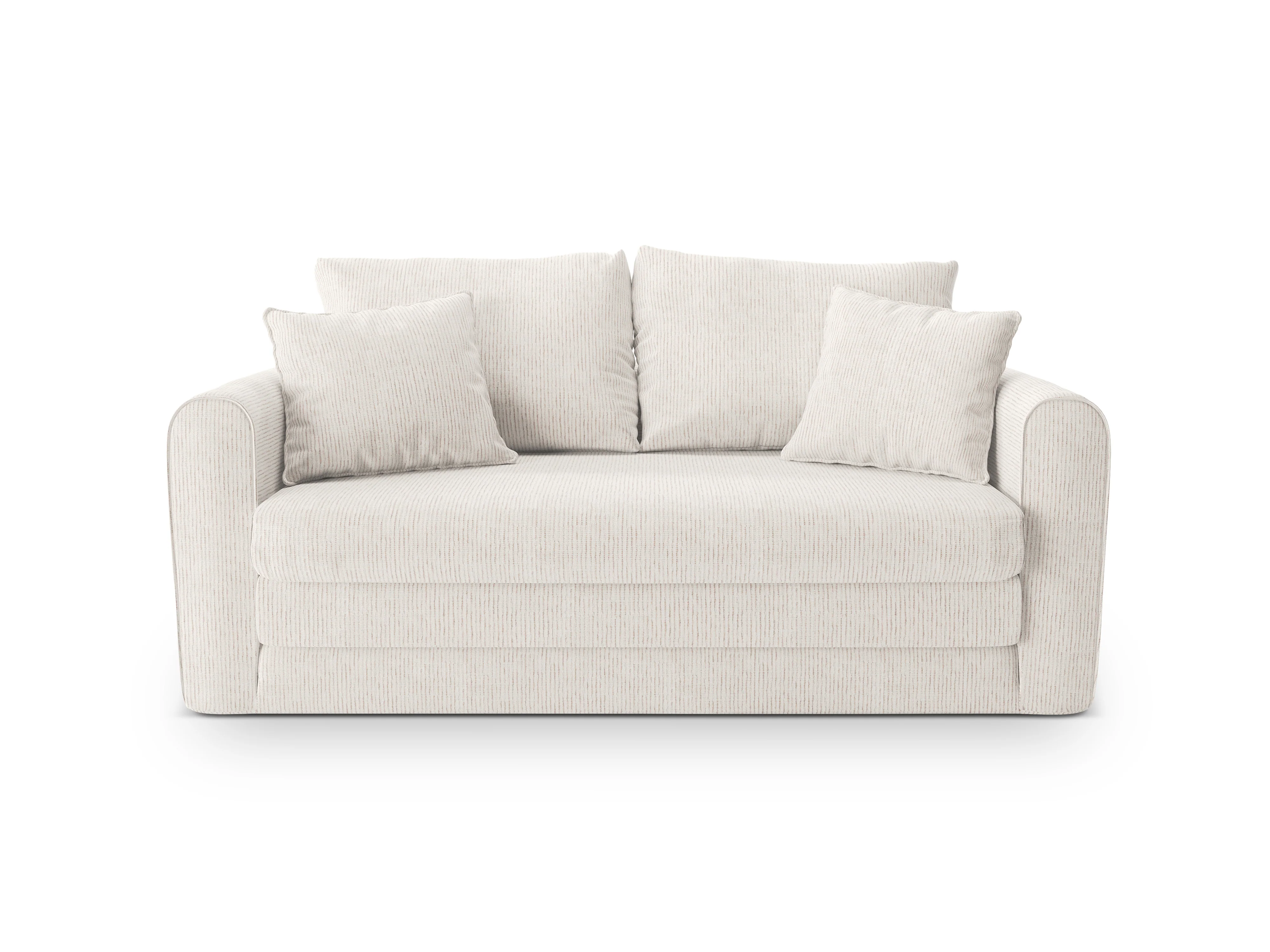 Sofa 2-osobowa z funkcją spania LIDO jasny beżowy melanż - Image 4
