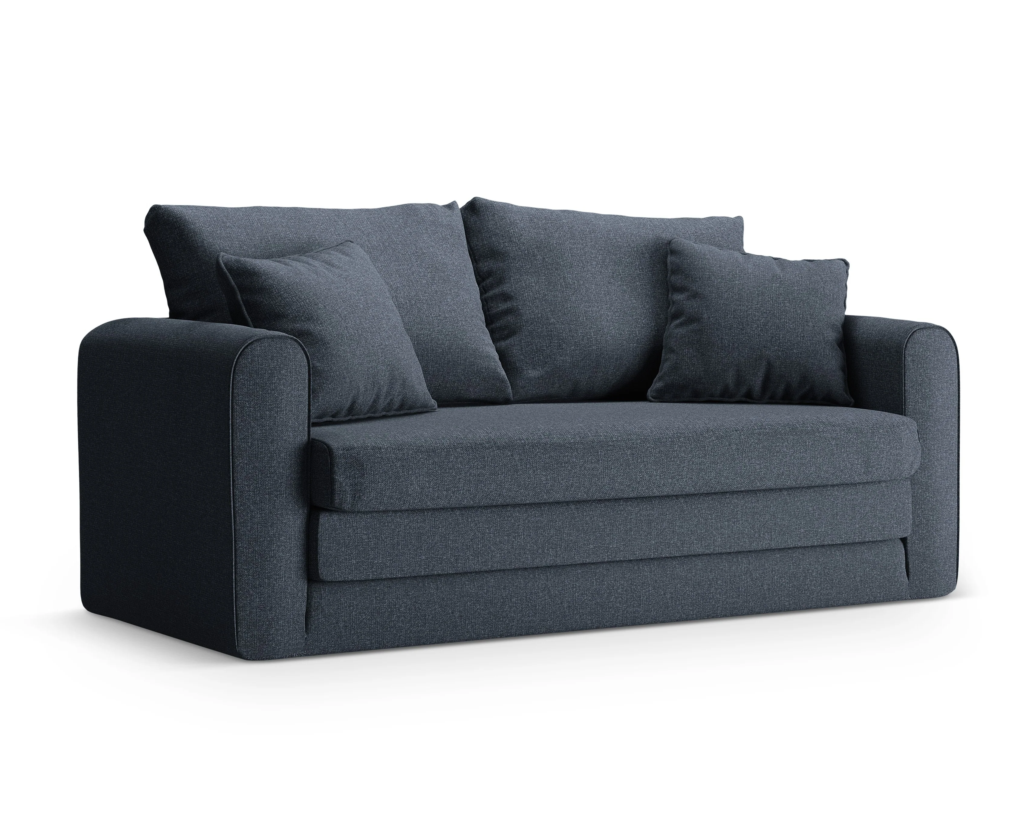 Sofa 2-osobowa z funkcją spania LIDO ciemny niebieski
