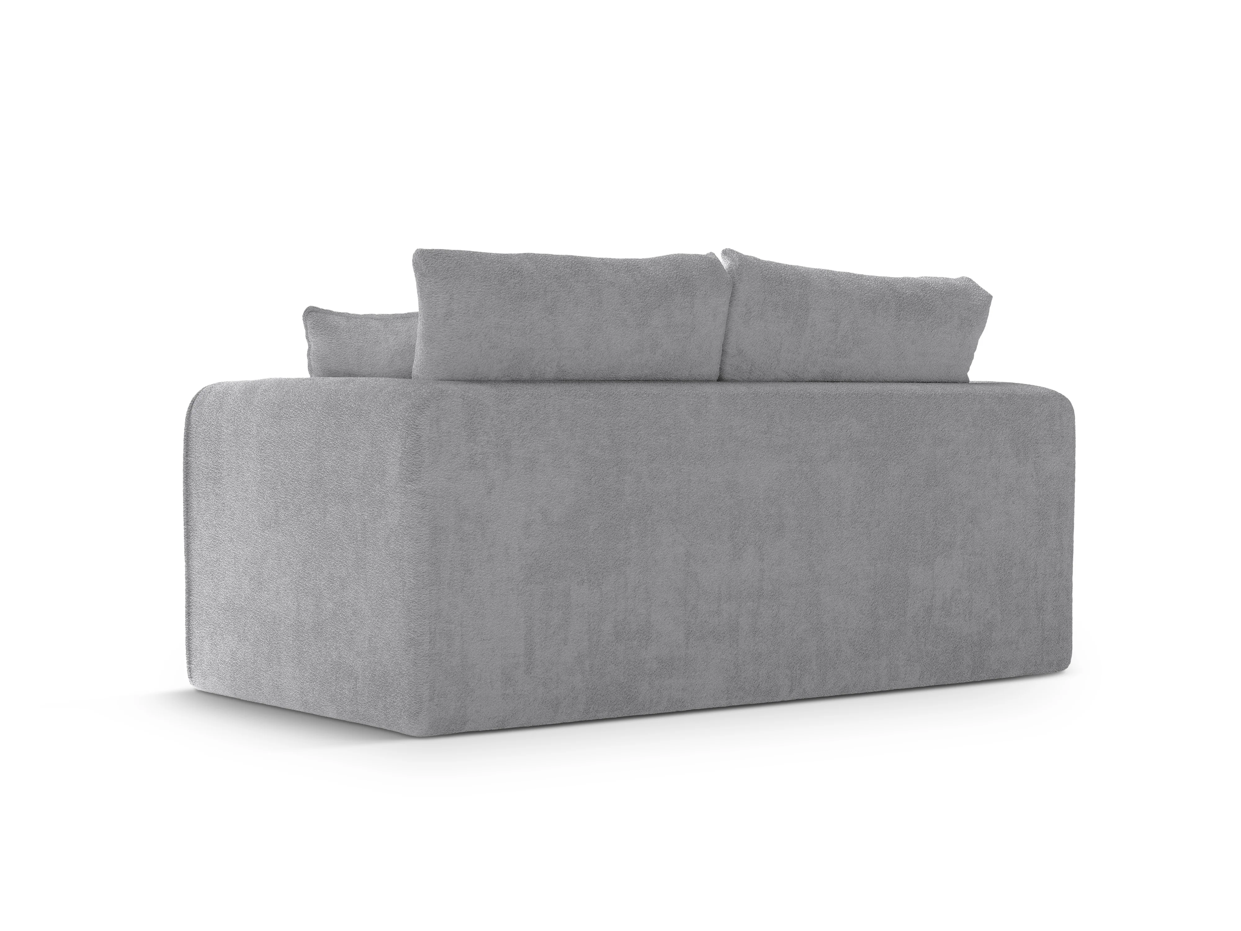 Sofa 2-osobowa z funkcją spania LIDO szary boucle - Image 5
