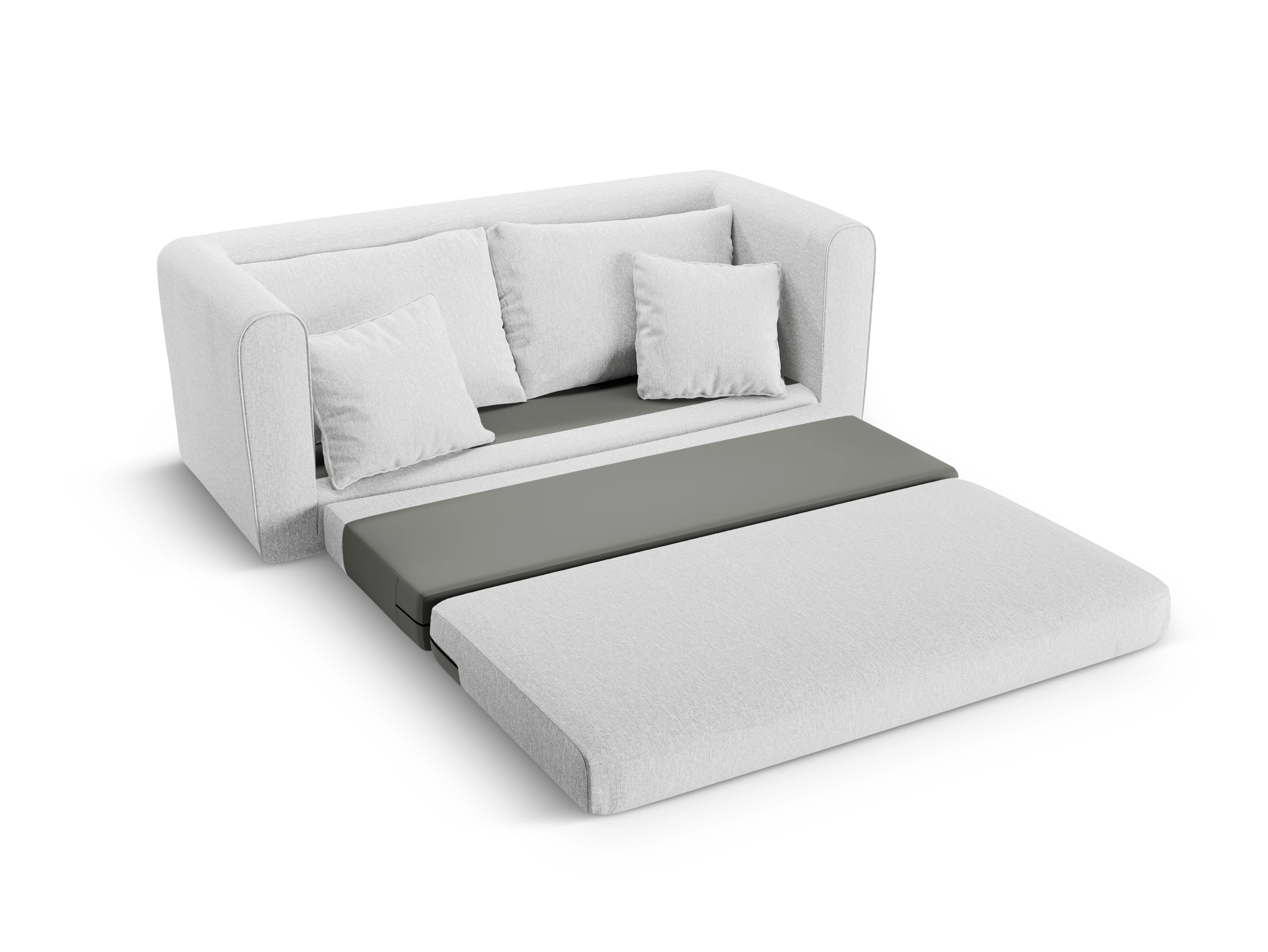 Sofa 2-osobowa z funkcją spania LIDO zimny jasnoszary - Image 6