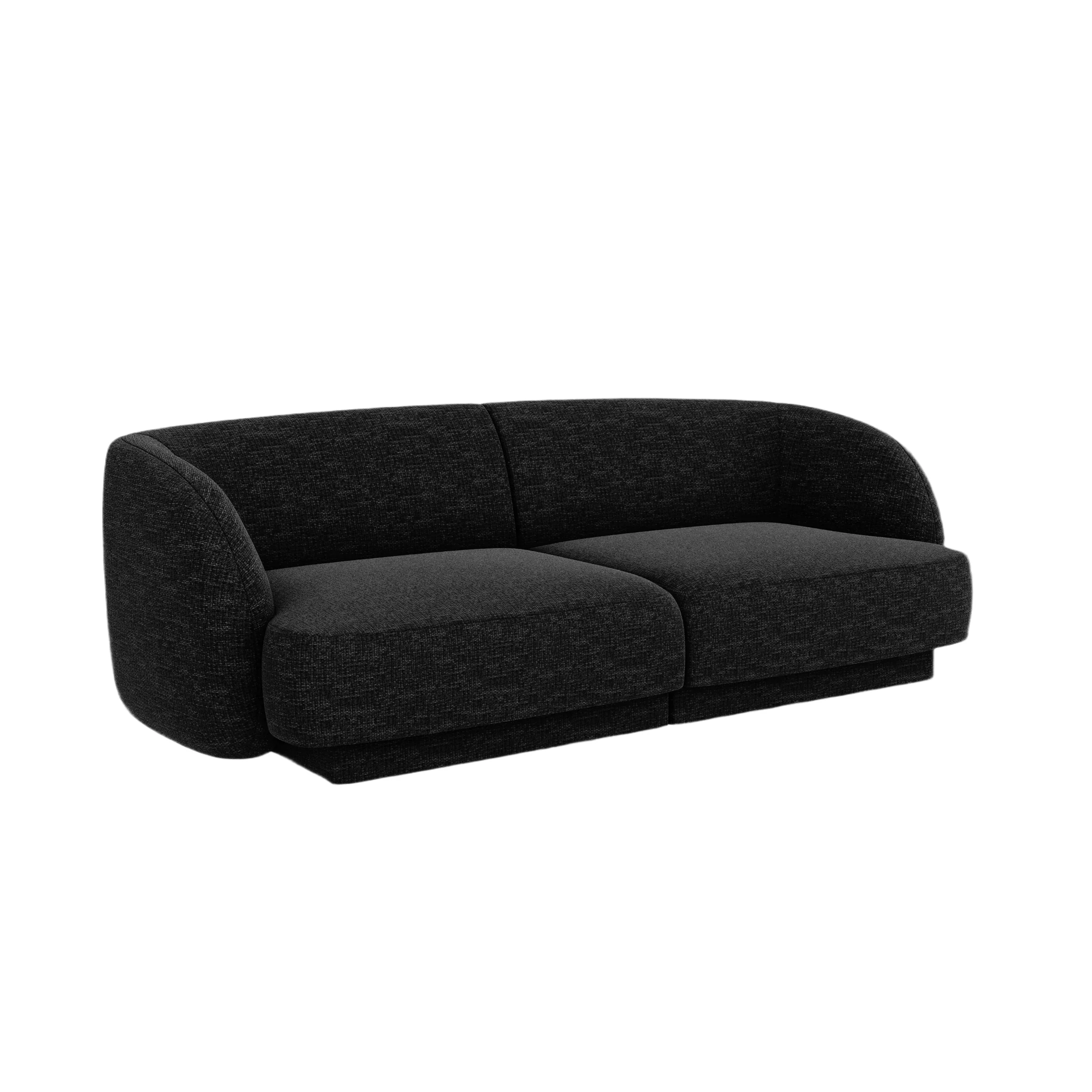 Sofa 2-osobowa MILEY czarny szenil