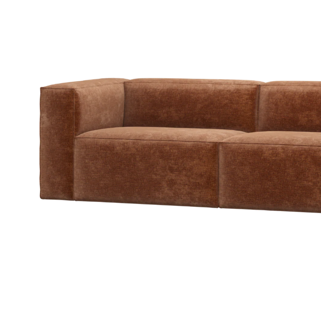 Sofa 3,5-osobowa BEAN ceglany szenil - Image 2