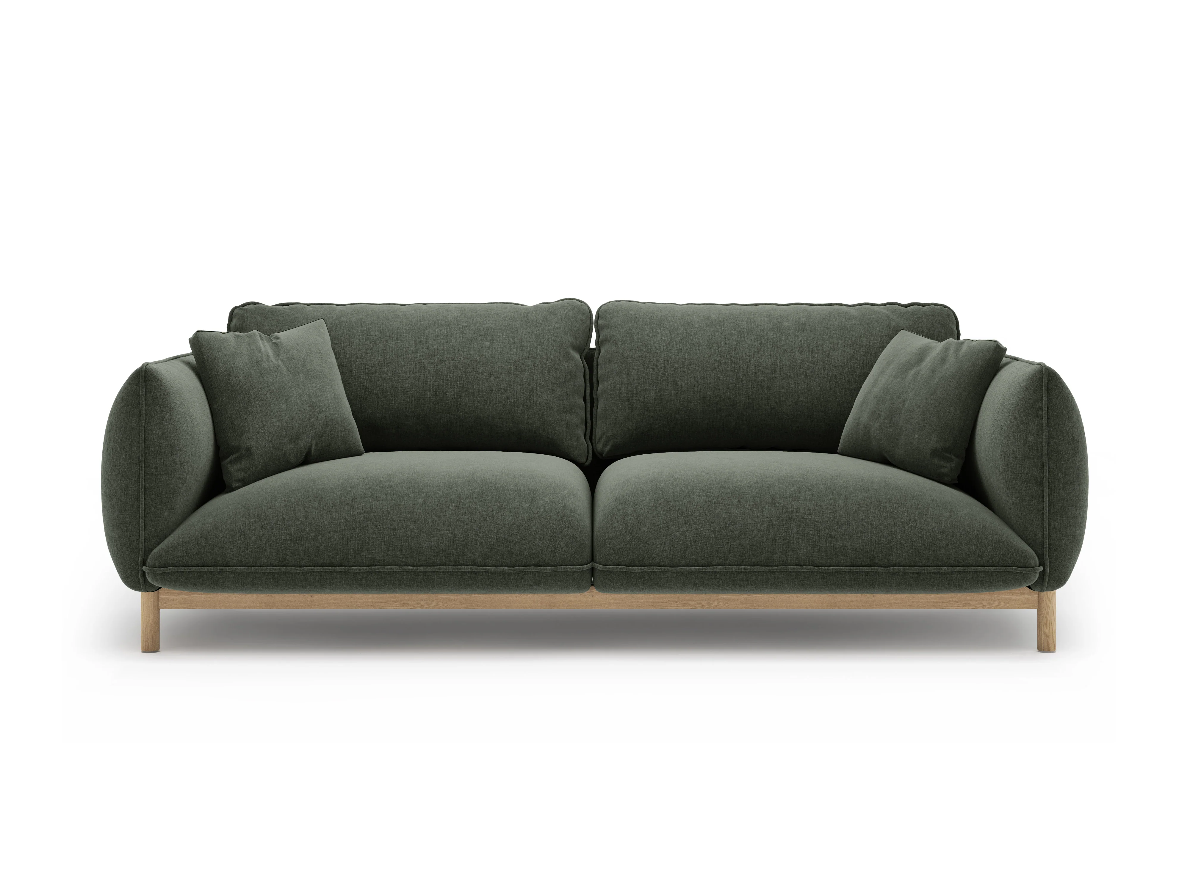 Sofa 3-osobowa ADA zielony szenil - Image 3