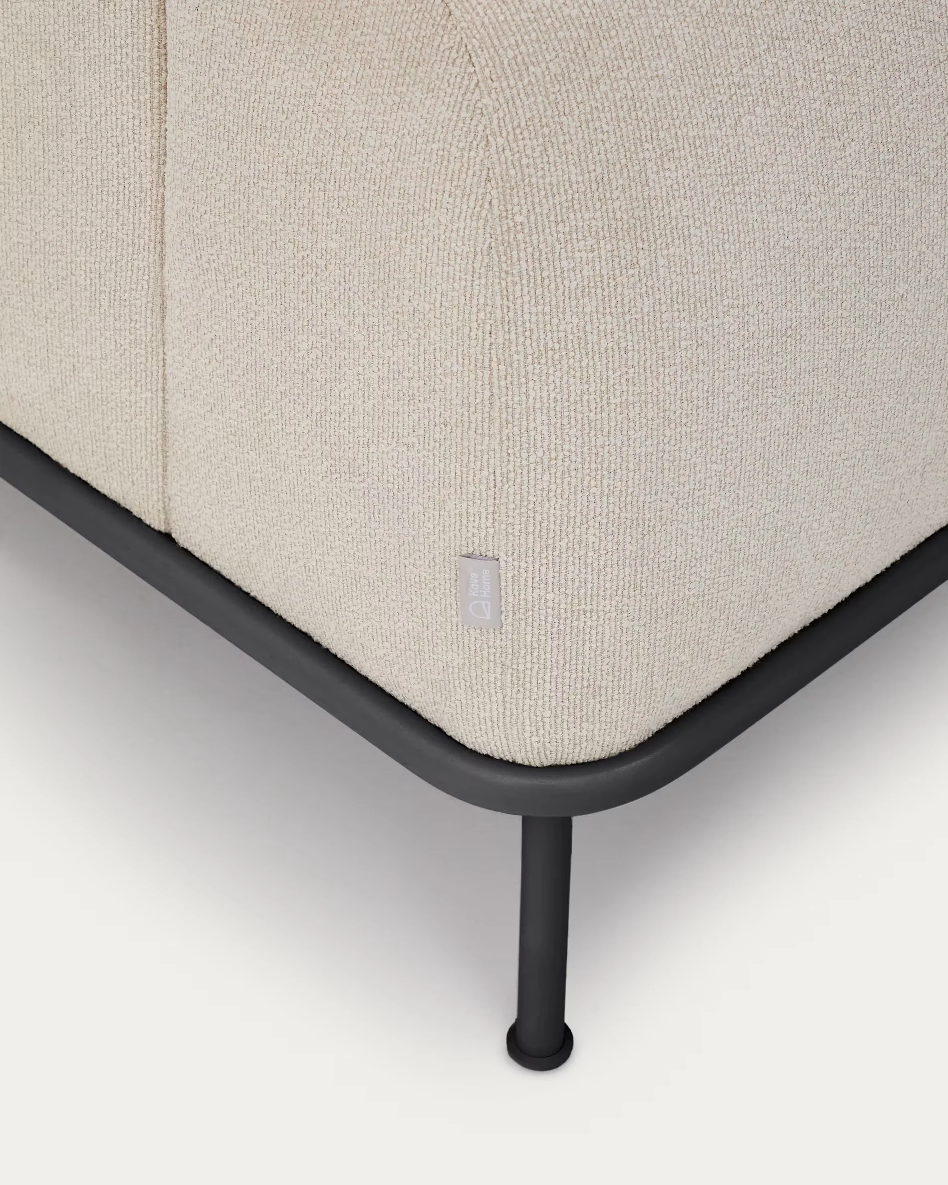 Sofa 3-osobowa AURUM ecru szenil z ciemnoszarą podstawą - Image 16