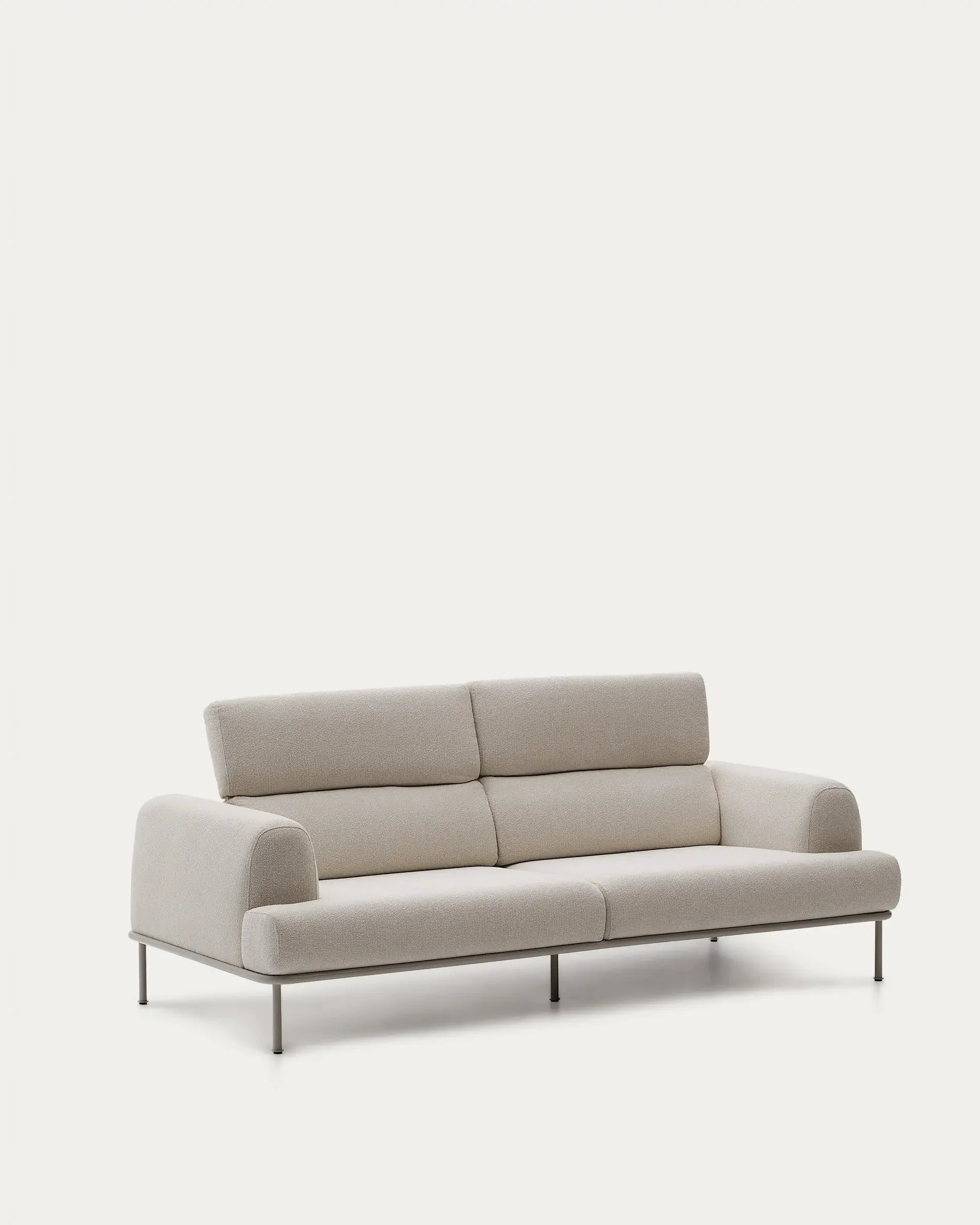 Sofa 3-osobowa AURUM ecru szenil z beżową podstawą - Image 13