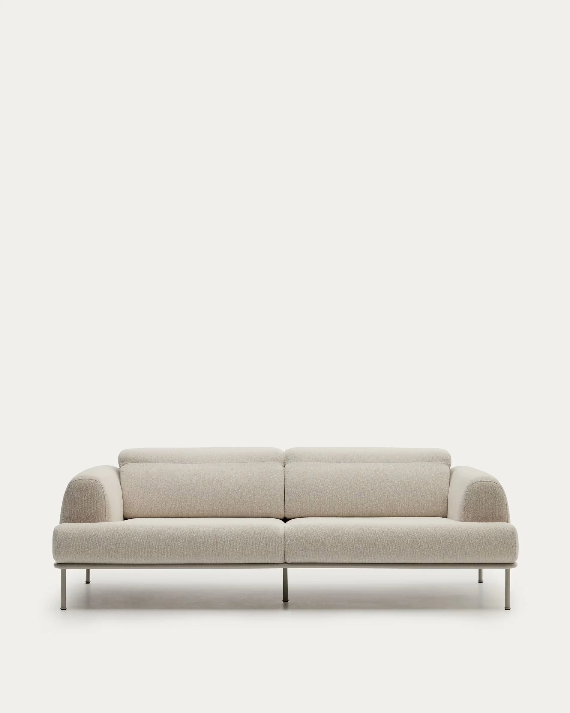 Sofa 3-osobowa AURUM ecru szenil z beżową podstawą - Image 14