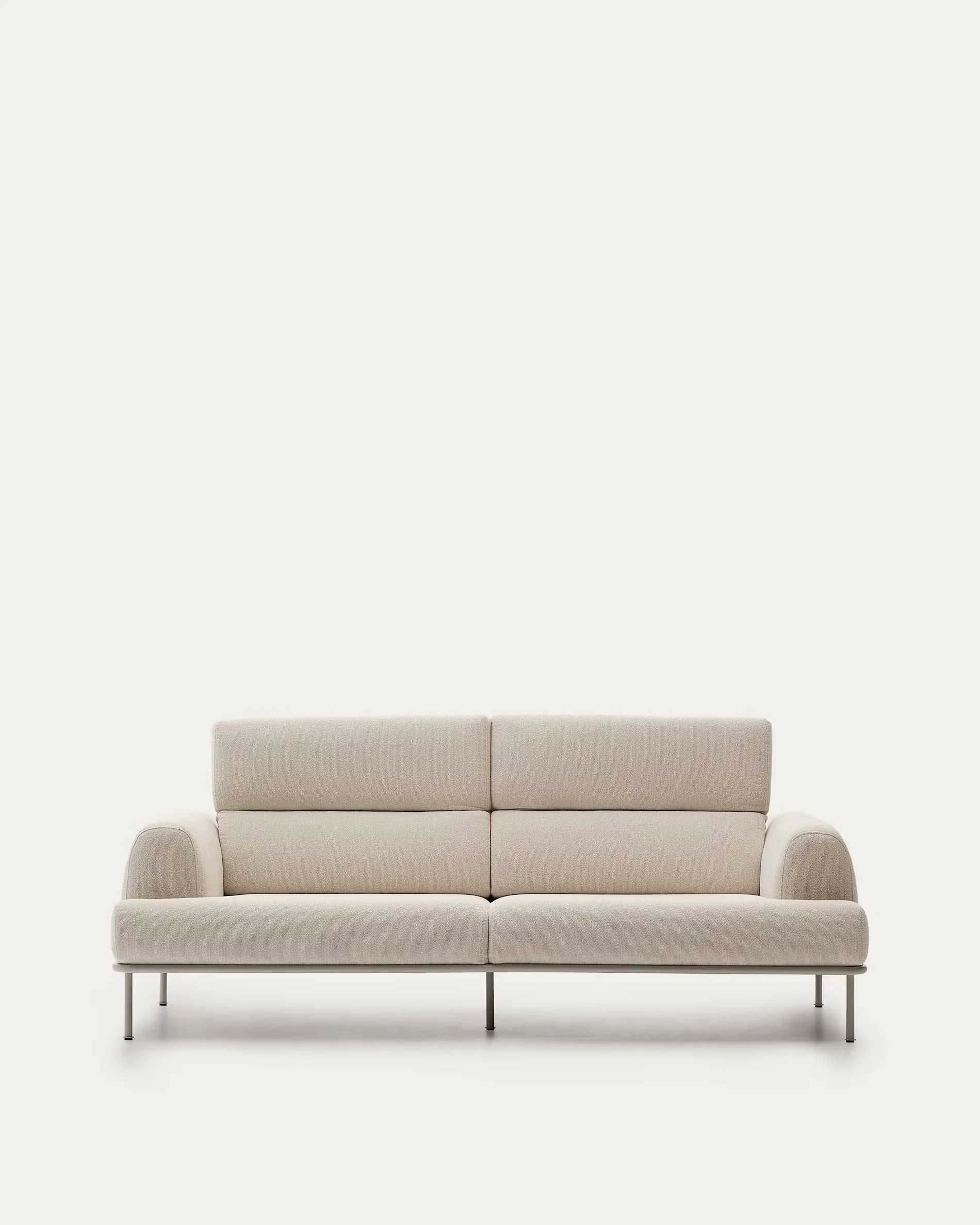 Sofa 3-osobowa AURUM ecru szenil z beżową podstawą - Image 16