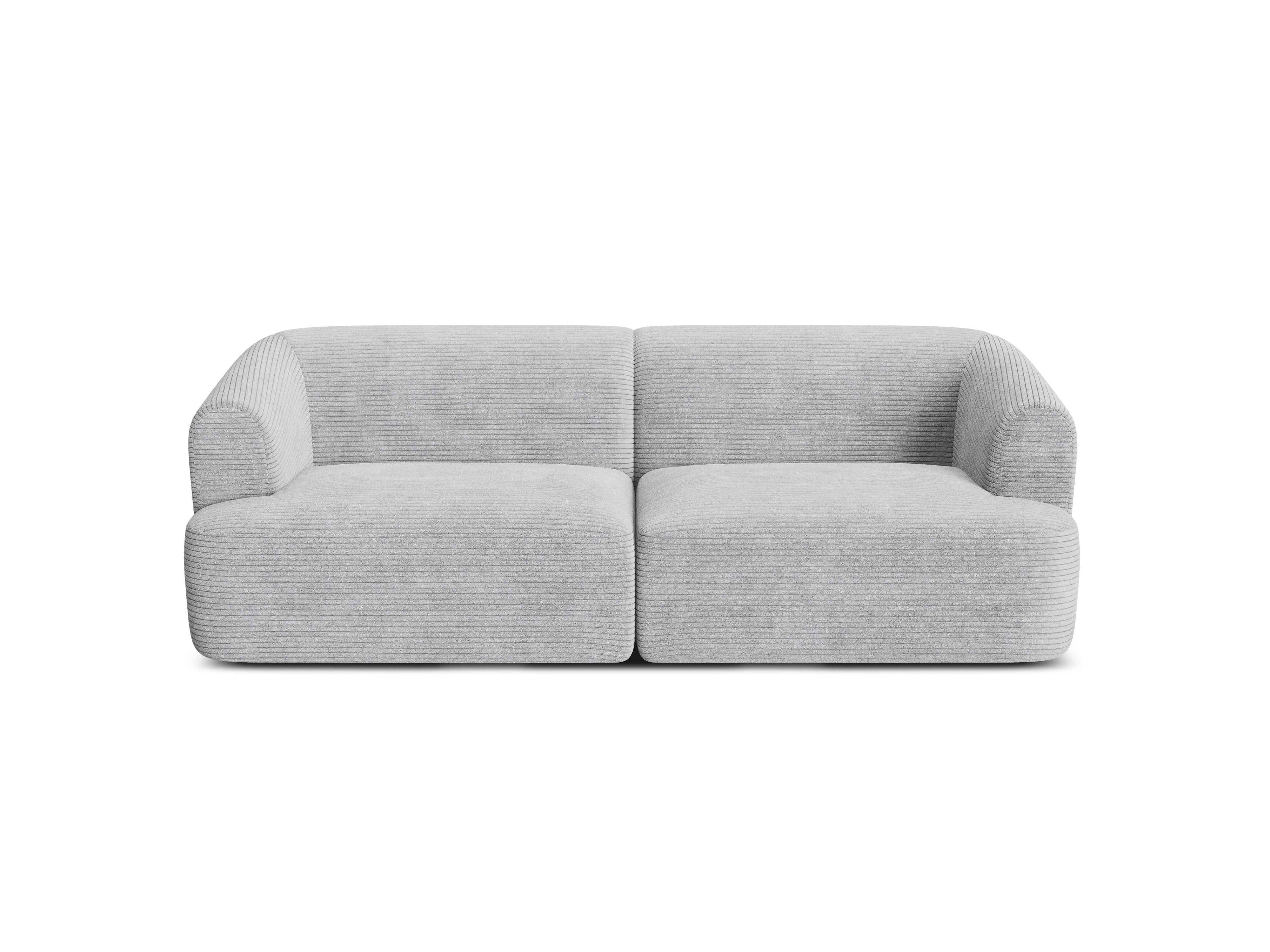 Sofa 3-osobowa CAMPI jasnoszary sztruks - Image 3