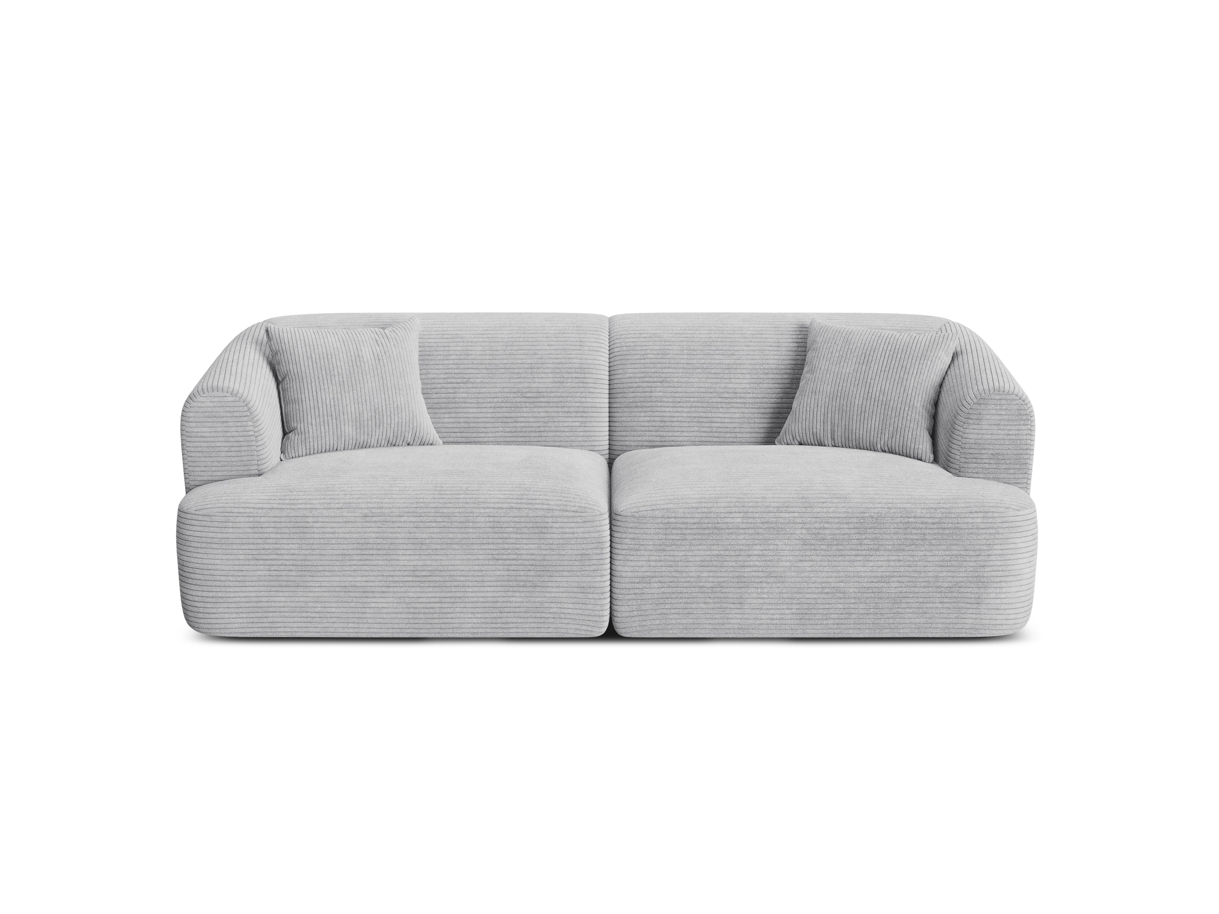 Sofa 3-osobowa CAMPI jasnoszary sztruks - Image 4