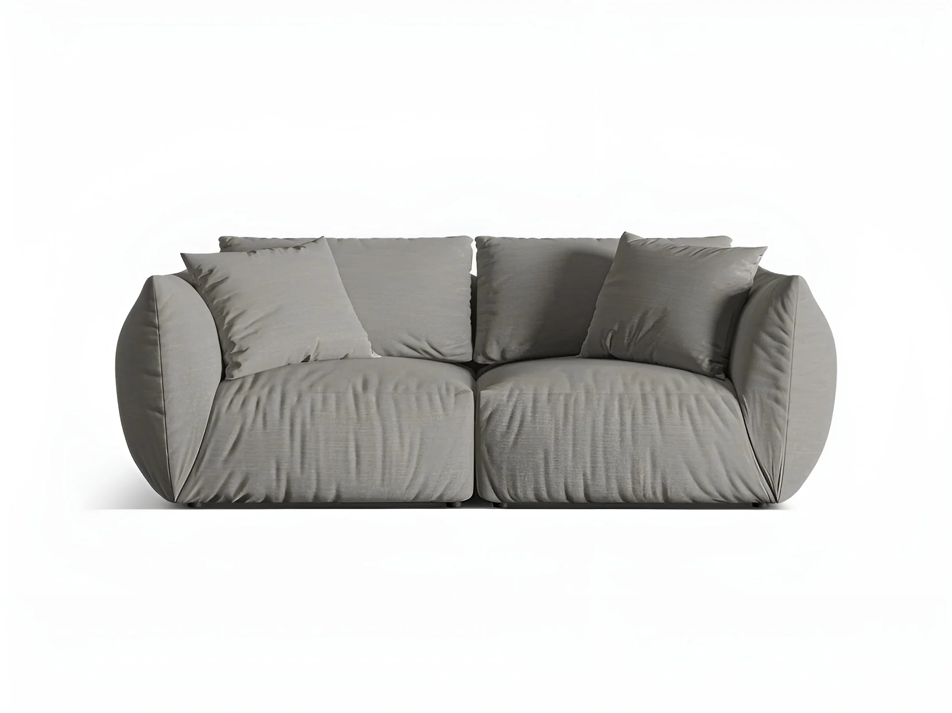 Sofa 3-osobowa CHRIS ciemnoszary szenil - Image 3