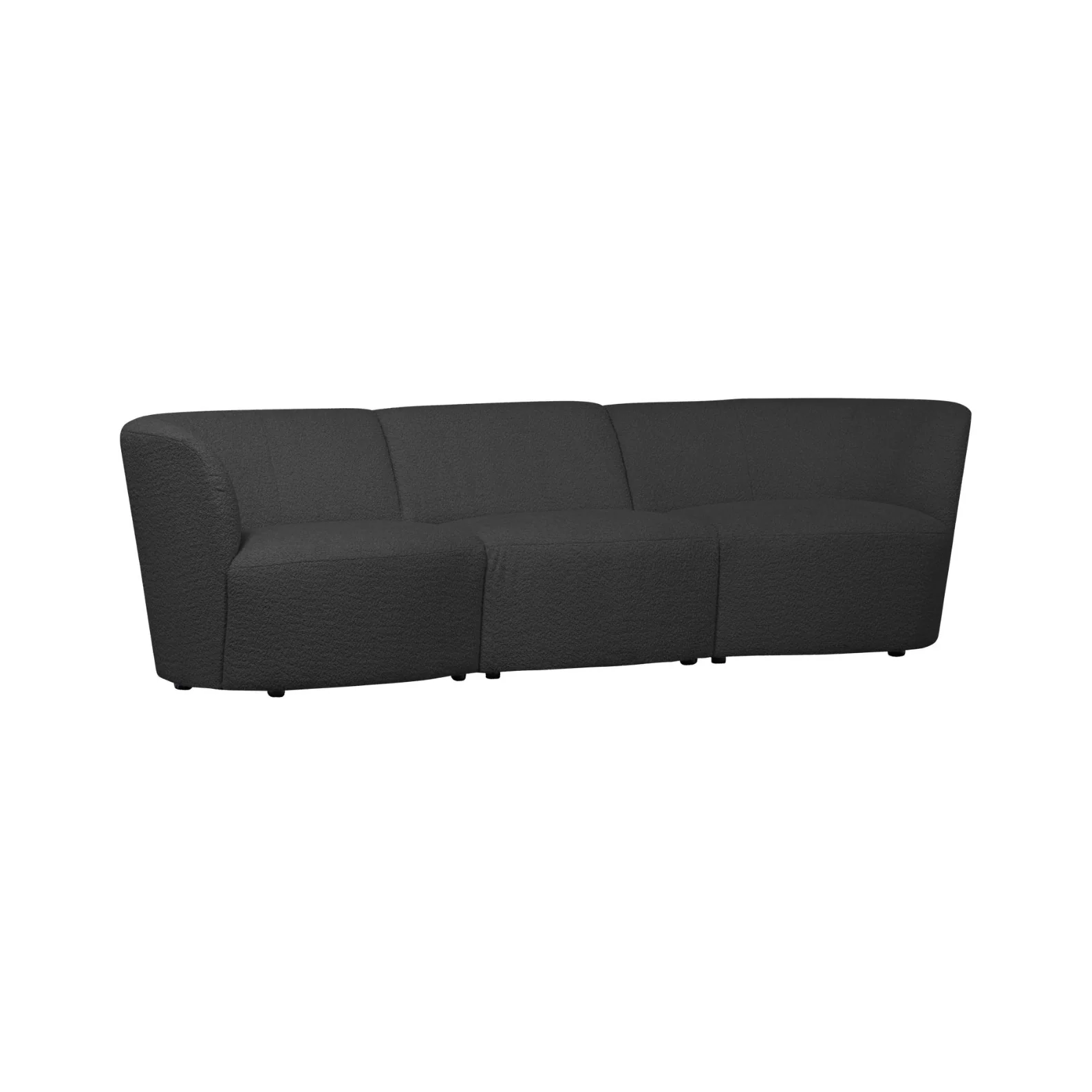 Sofa 3-osobowa COCO ciemnoszary bouclé - Image 2