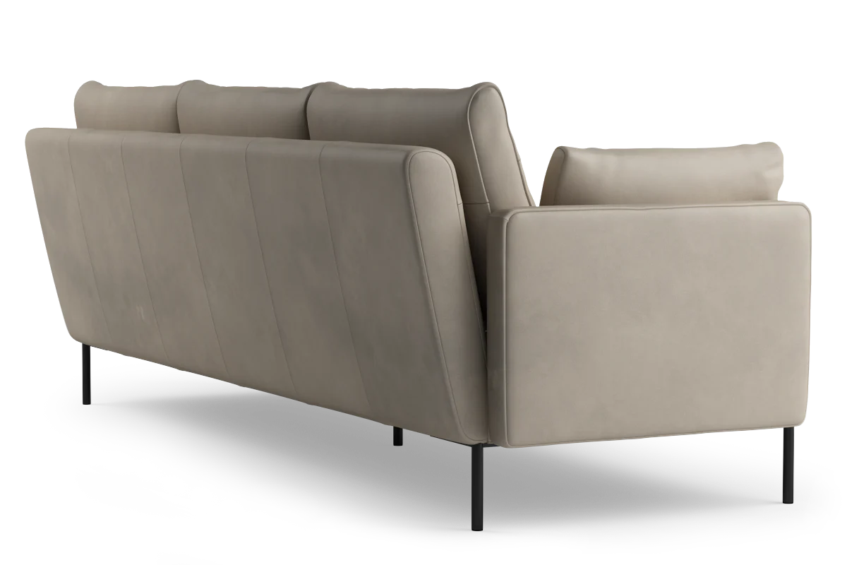 Sofa 3-osobowa DUNE tapicerowany z czarną podstawą - Image 14