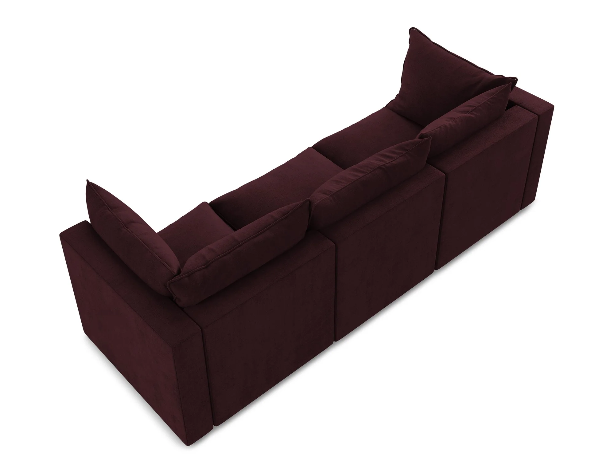 Sofa 3-osobowa MANAO bordowy - Image 5