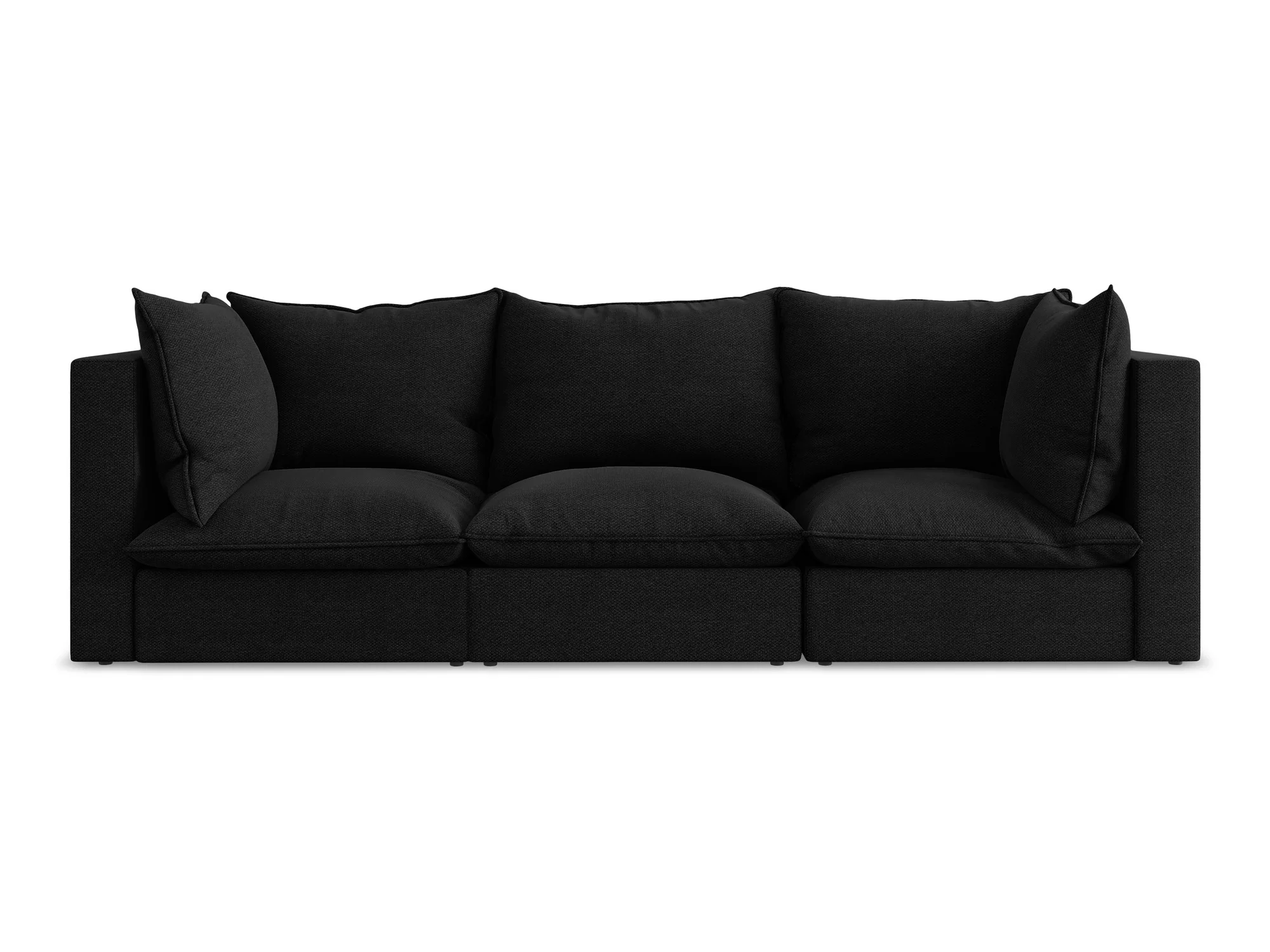 Sofa 3-osobowa MANAO czarny boucle - Image 3