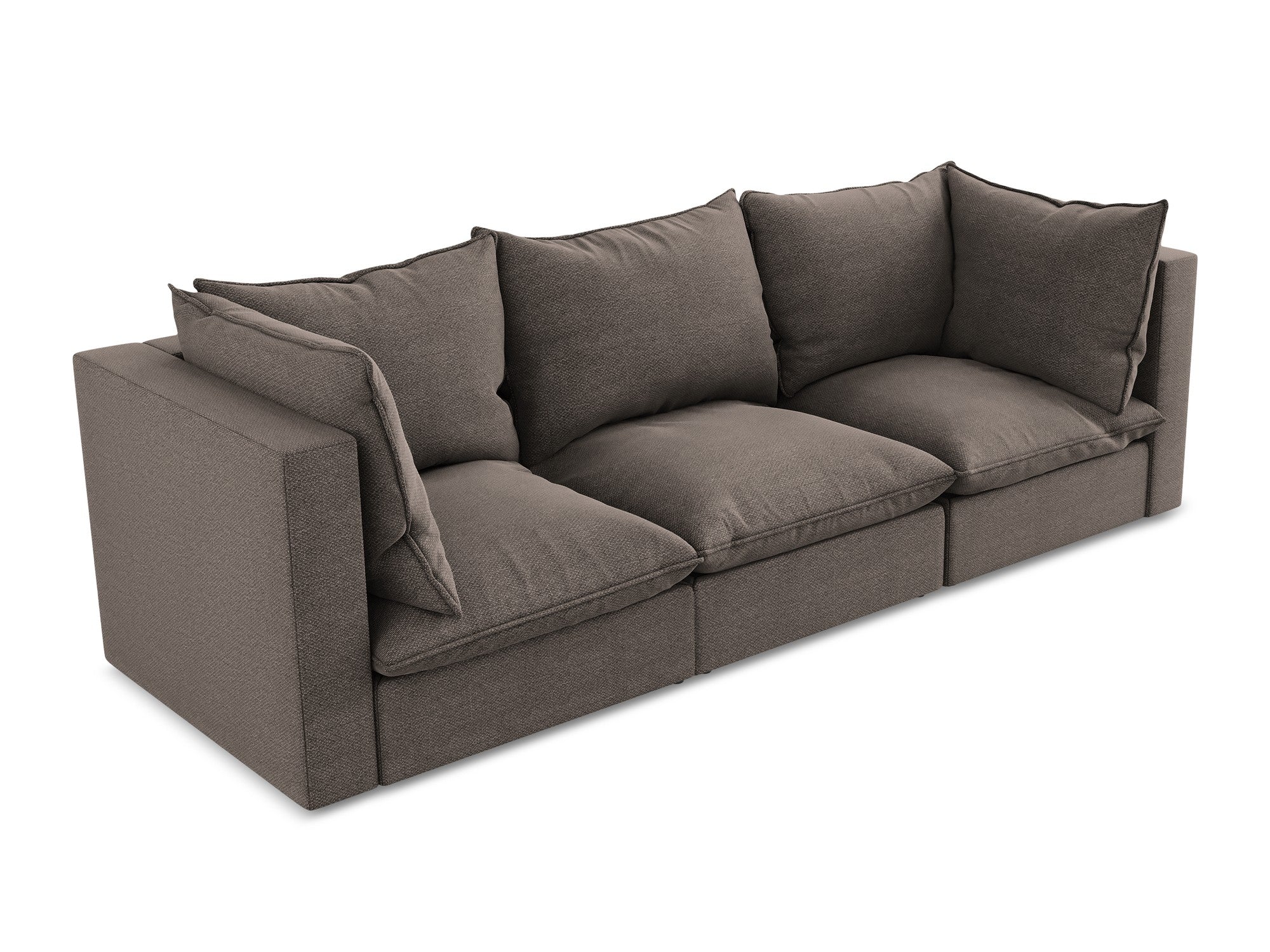 Sofa 3-osobowa MANAO czekoladowy boucle - Image 4