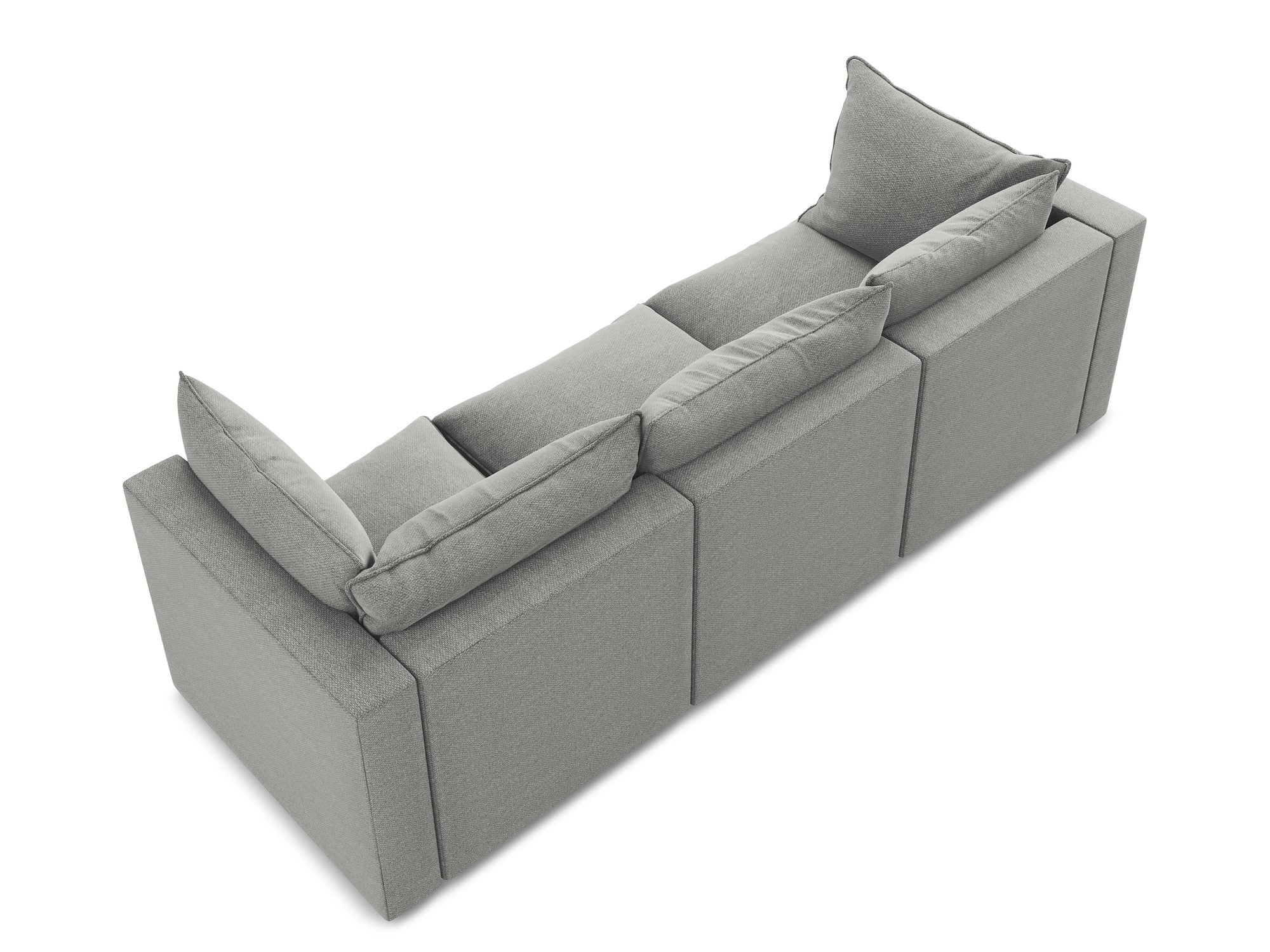 Sofa 3-osobowa MANAO jasnoszary boucle - Image 5