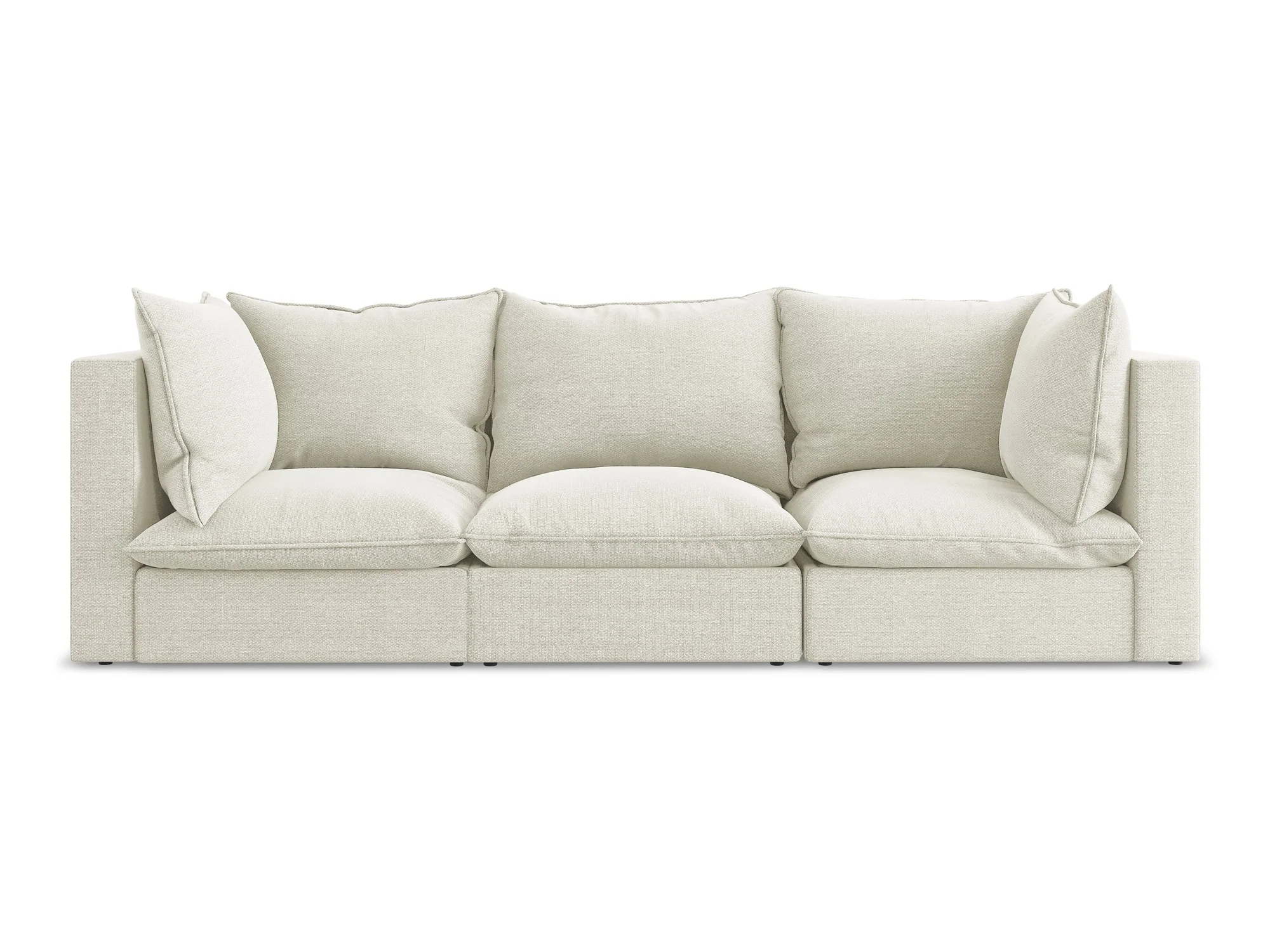 Sofa 3-osobowa MANAO piaskowy boucle - Image 3