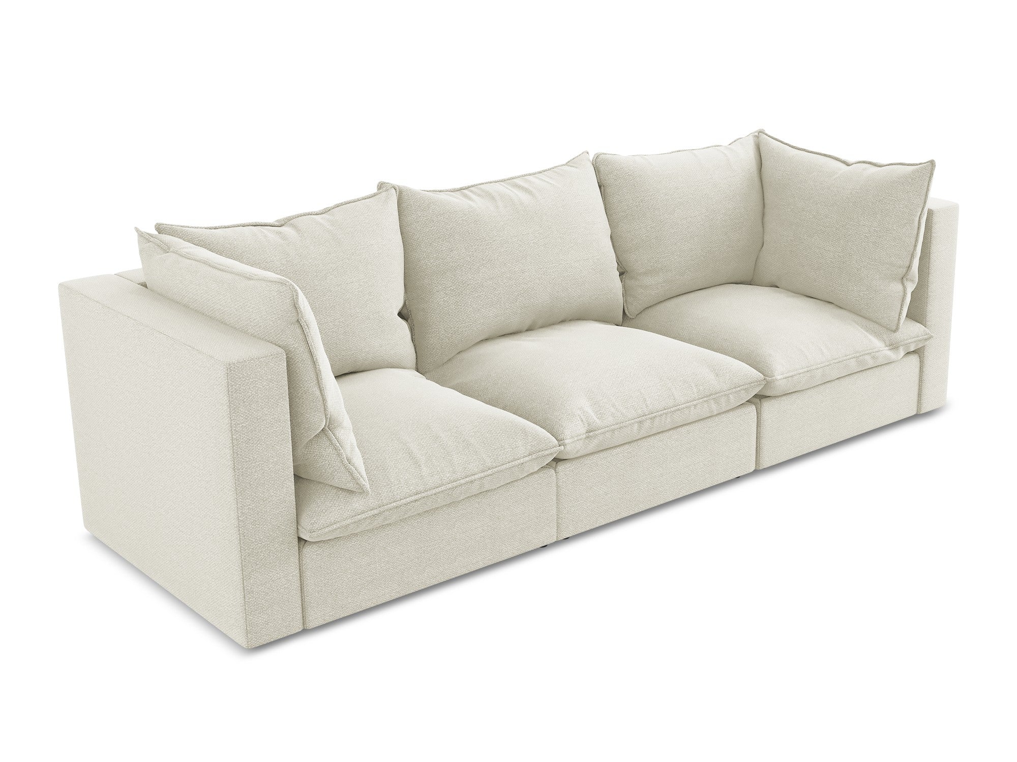 Sofa 3-osobowa MANAO piaskowy boucle - Image 4